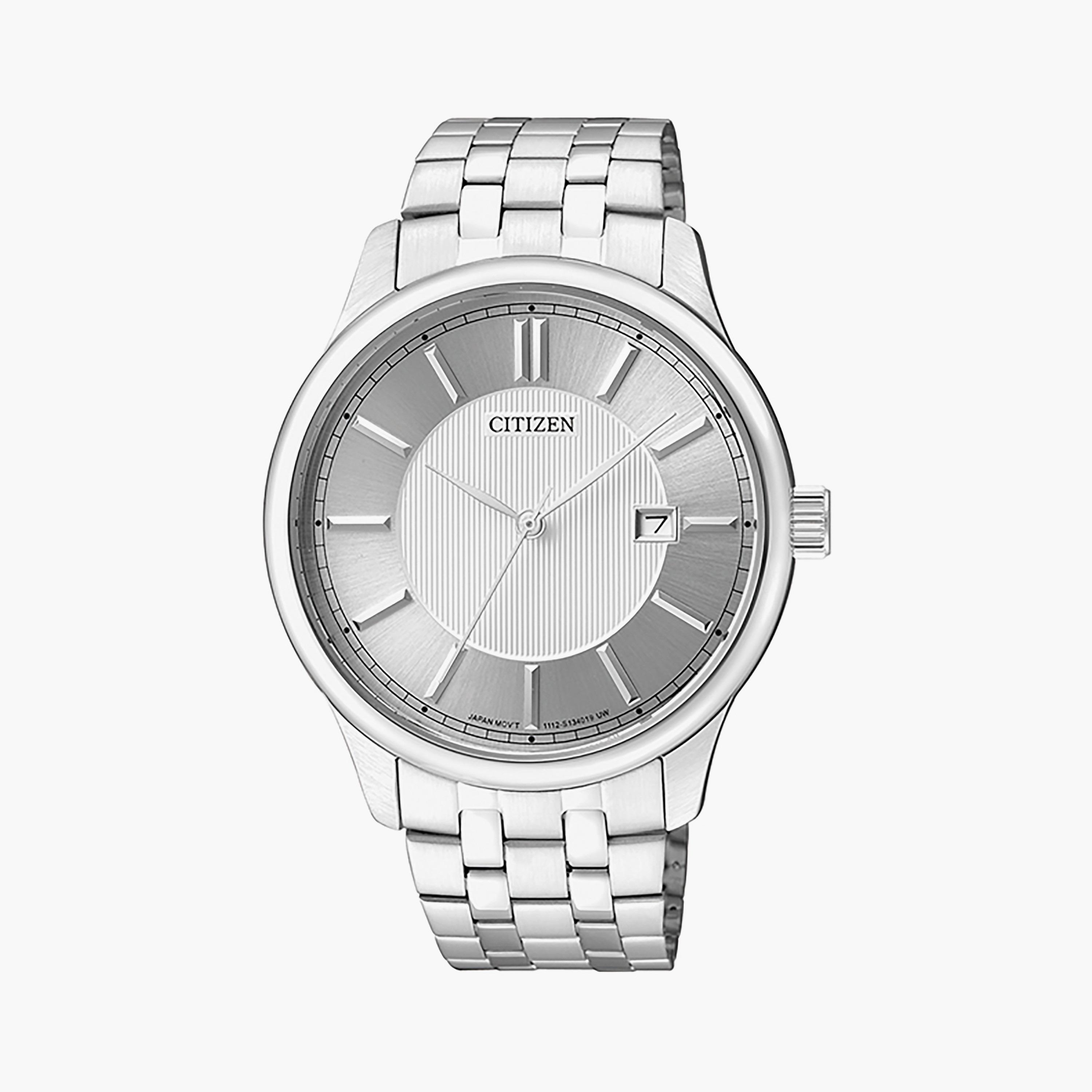 Citizen Men 40 MM Silver Analog Stainless Steel Strap Watch | BI1050-56A-men-watchesandjewellery-watches-image-1