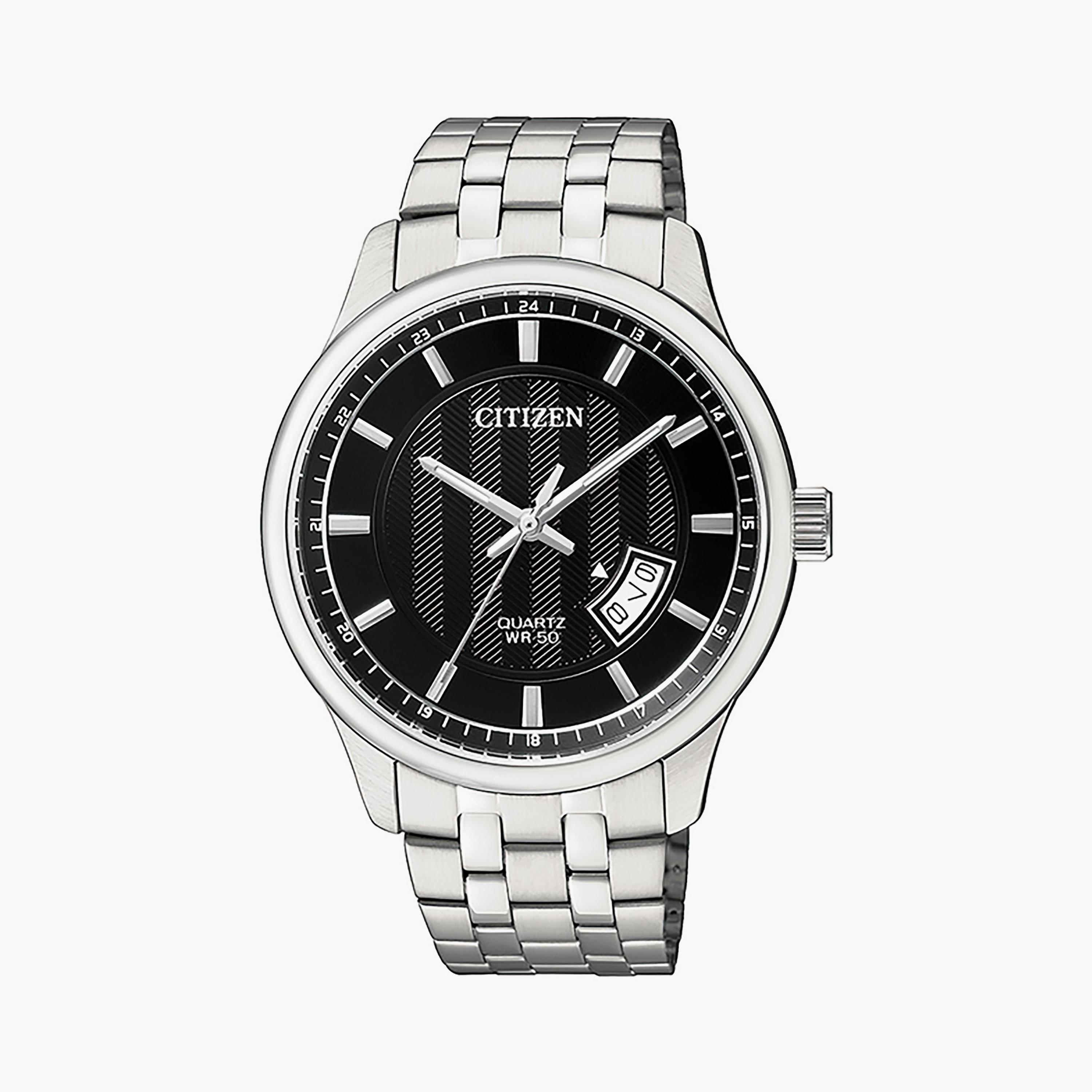 Citizen Men 40 MM Silver Analog Stainless Steel Strap Watch | BI1050-81E-men-watchesandjewellery-watches-image-1