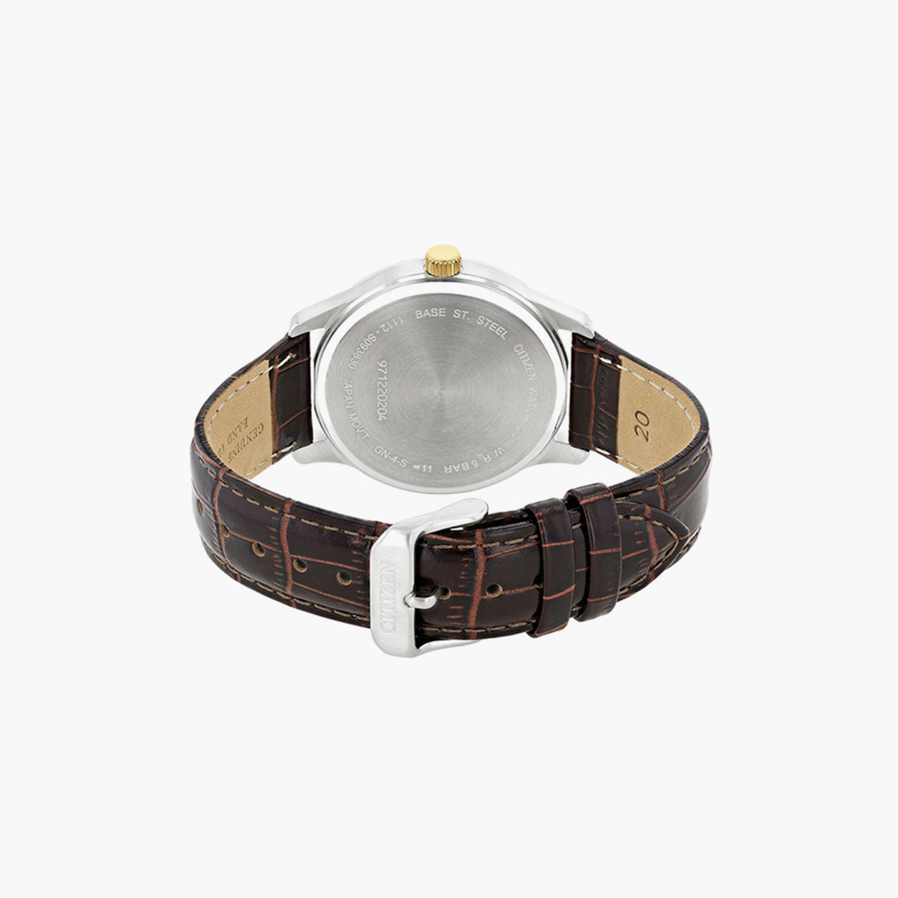 BI1054-04A | ساعة سيتيزن للرجال تعمل بالطاقة الشمسية 40 ملم أنالوج بني بسوار جلدي-men-watchesandjewellery-watches-image-3