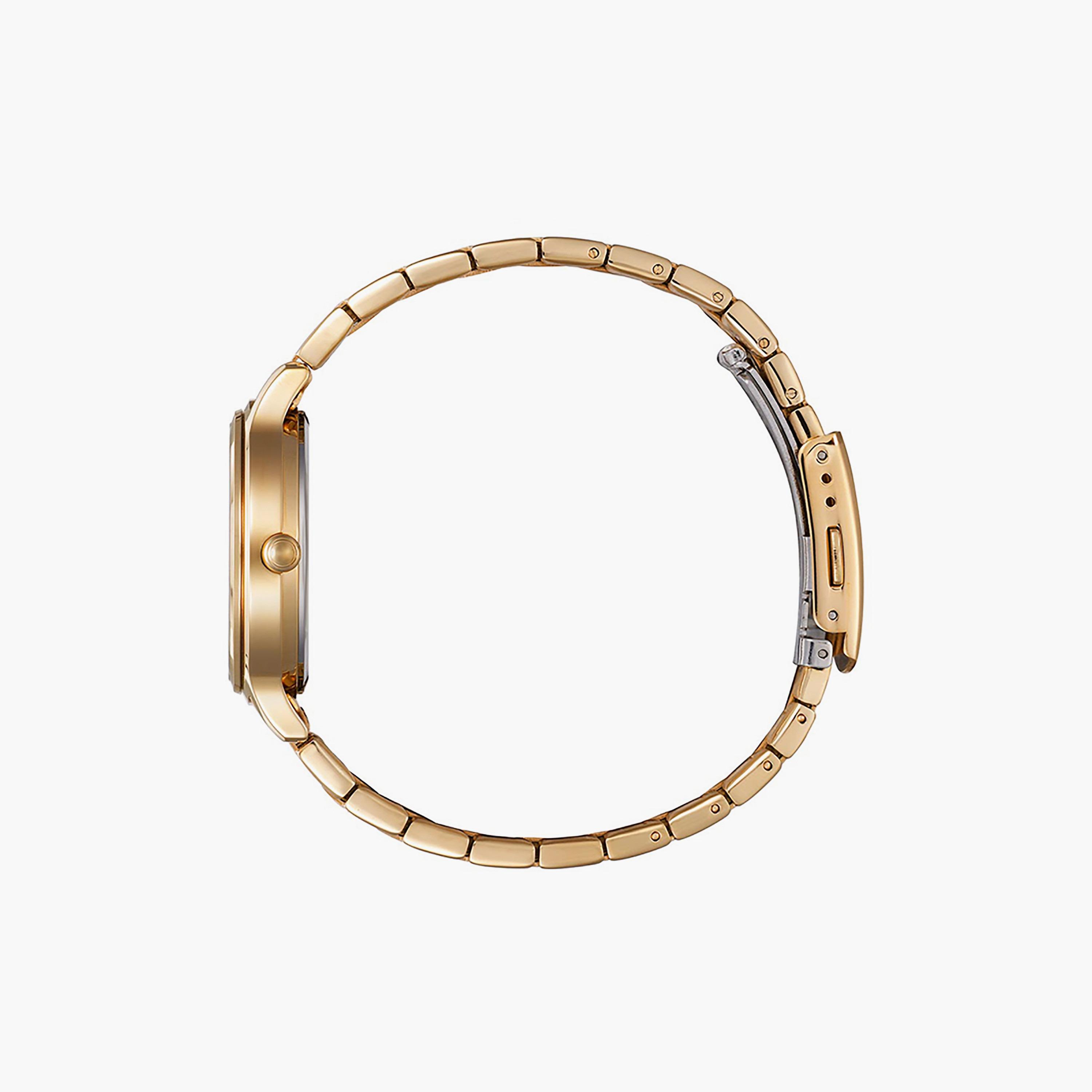 ED8183-54A | ساعة سيتيزن كرونوغراف ذهبي33 ملم بسوار ستانلس ستيل-women-watchesandjewellery-watches-image-2