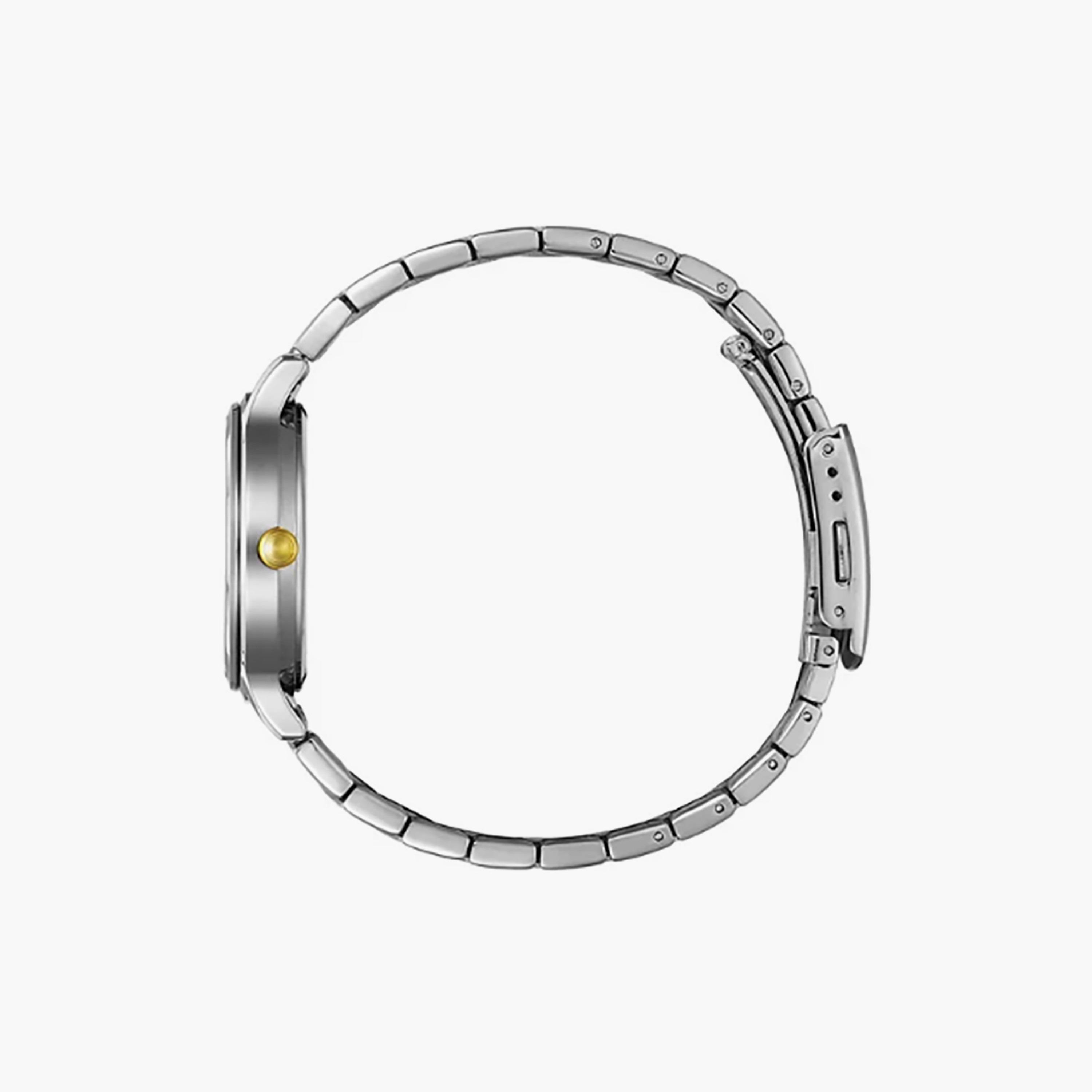 ED8184-51A | ساعة سيتيزن كرونوغراف فضي وذهبي 33 ملم بسوار ستانلس ستيل-women-watchesandjewellery-watches-image-2
