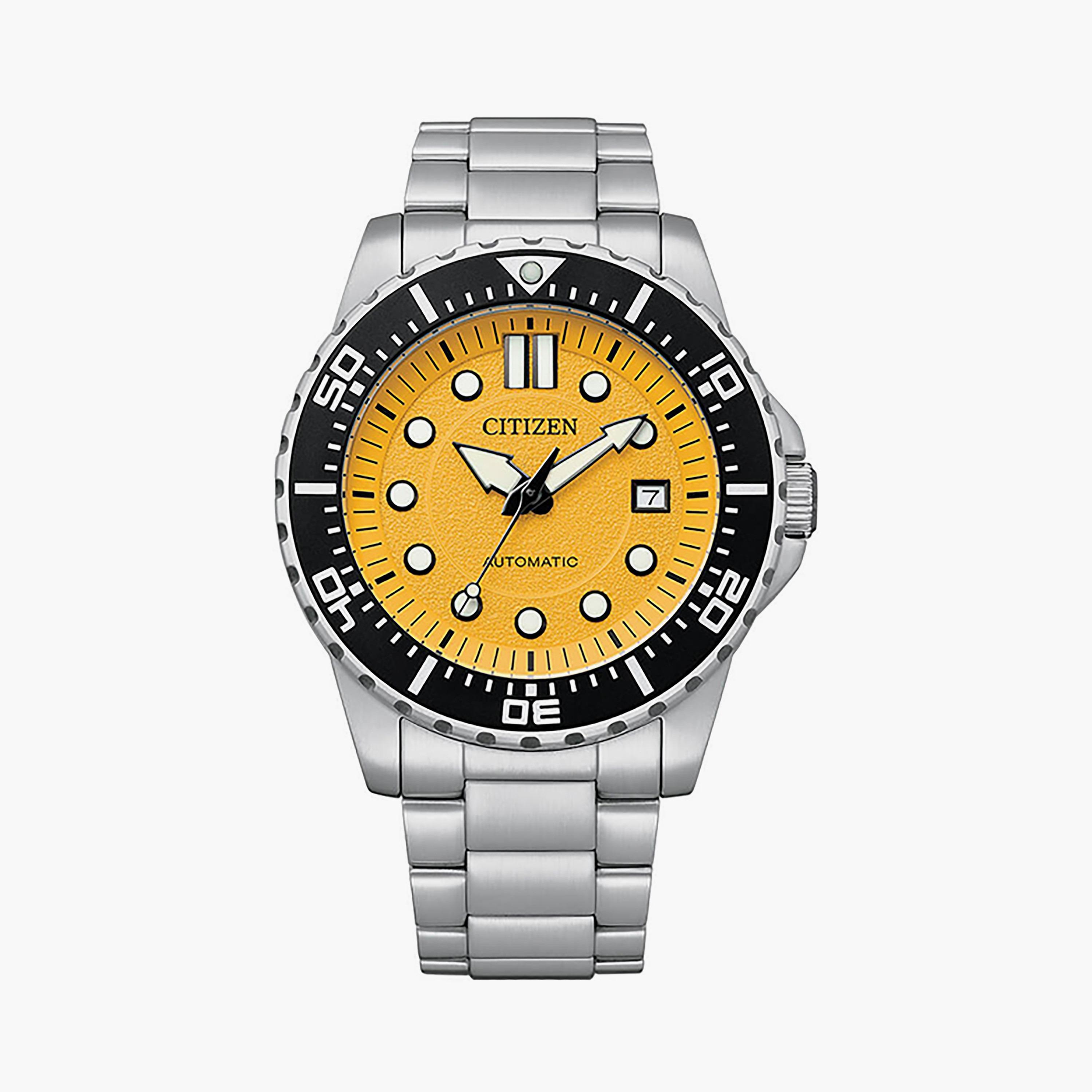 ساعة سيتيزن للرجال 43 ملم فضية أوتوماتيكية بسوار من الستانلس ستيل | NJ0170-83Z-men-watchesandjewellery-watches-image-1