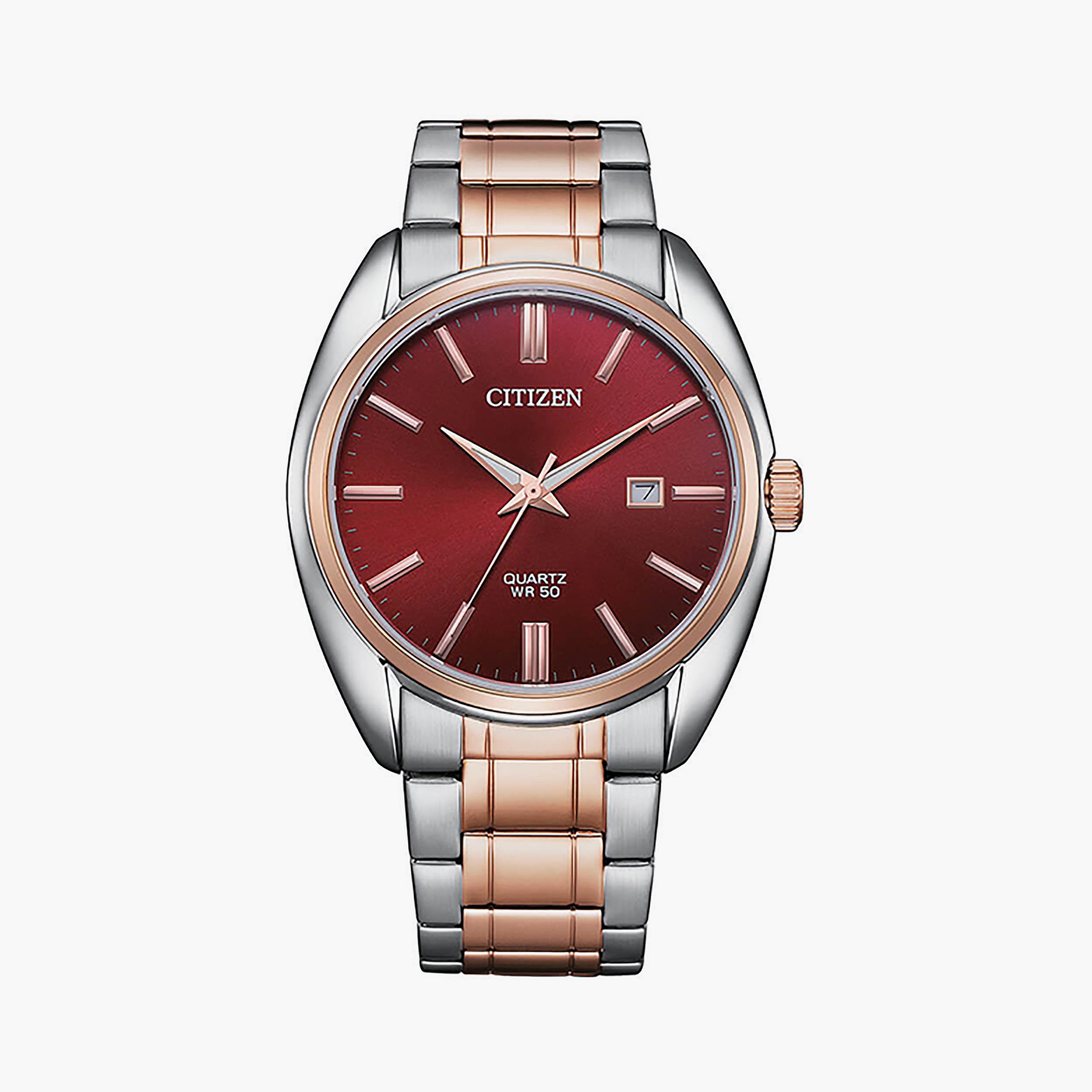 BI5104-57X | ساعة سيتيزن للرجال 41 ملم أنالوج فضي ووردي ذهبي بسوار ستانلس ستيل-men-watchesandjewellery-watches-image-1