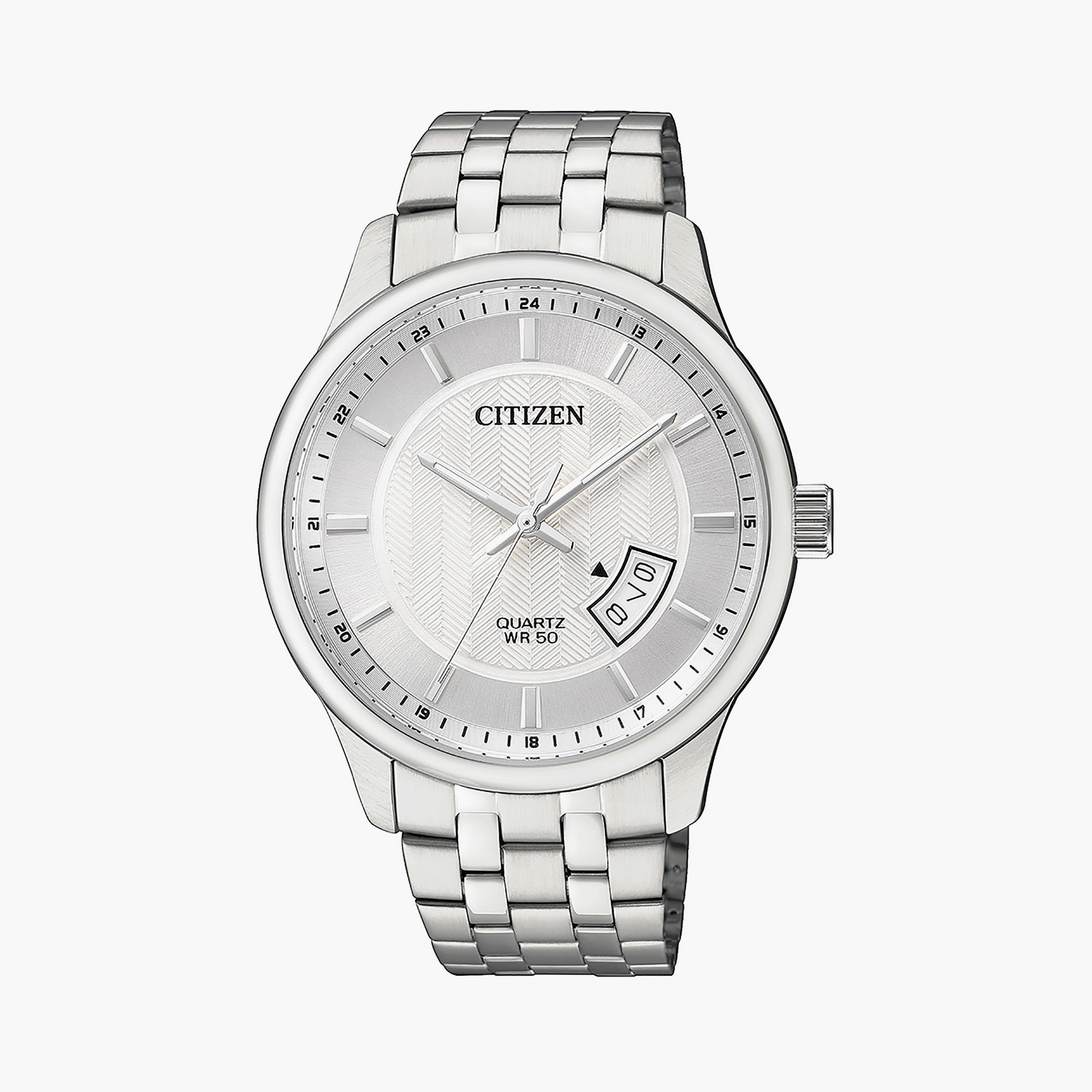 BI1050-81A | ساعة سيتيزن للرجال 40 ملم أنالوج فضي بسوار ستانلس ستيل-men-watchesandjewellery-watches-image-1