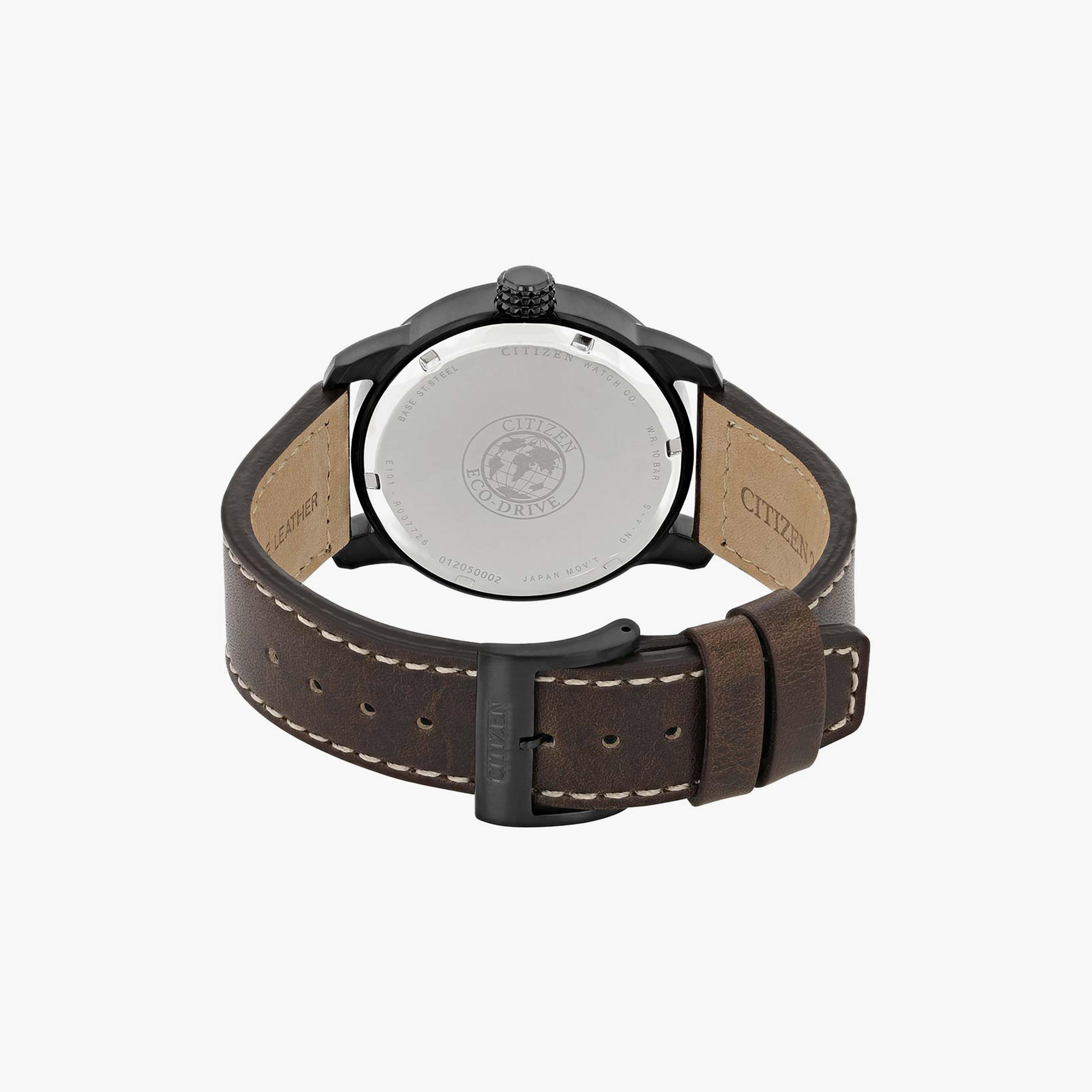 BM8478-01L | ساعة سيتيزن ايكو-درايف للرجال 42 ملم أنالوج بني بسوار جلدي-men-watchesandjewellery-watches-image-3