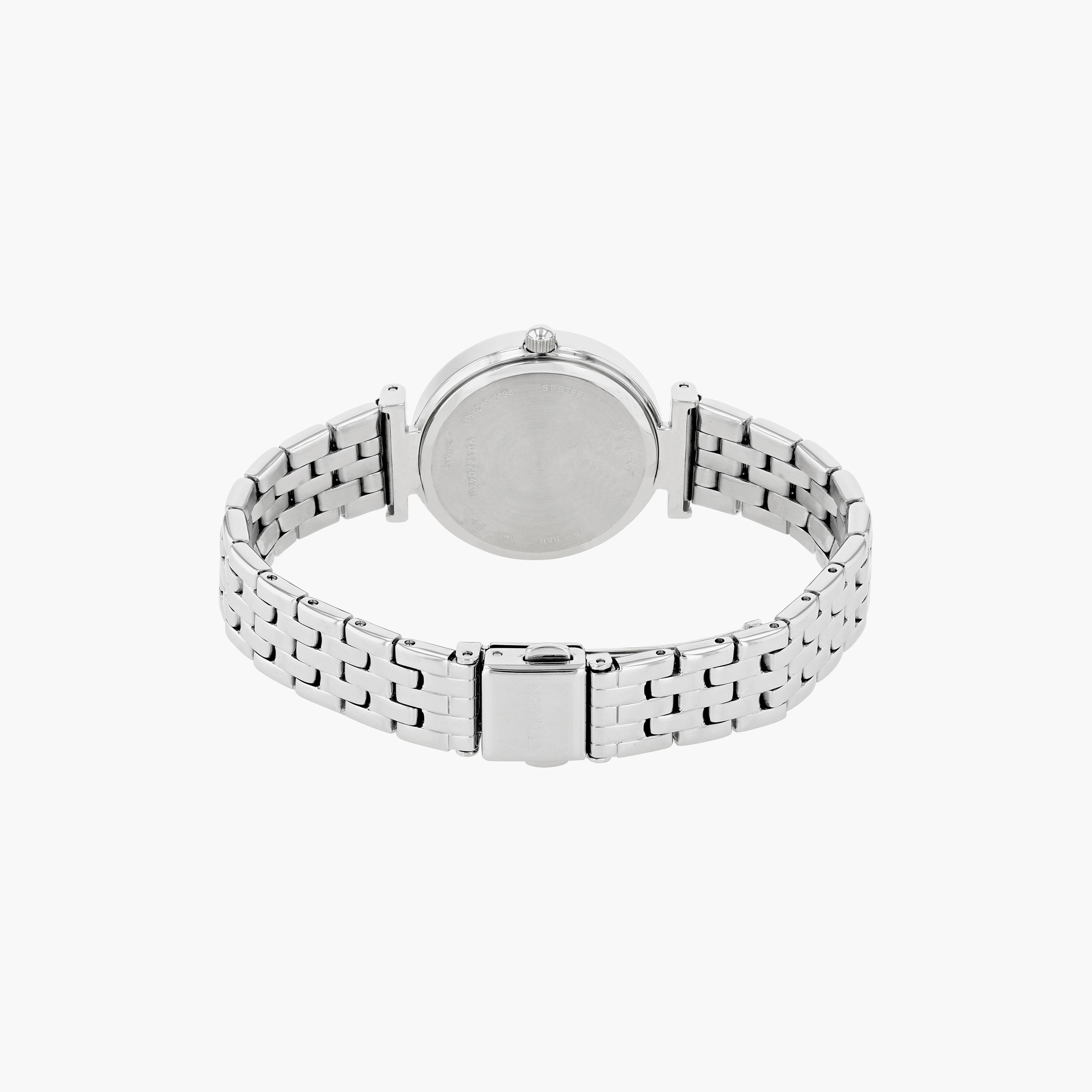 ساعة سيتيزن 30 ملم أنالوج فضية بسوار من الستانلس ستيل | ER0211-52A-women-watchesandjewellery-watches-image-3