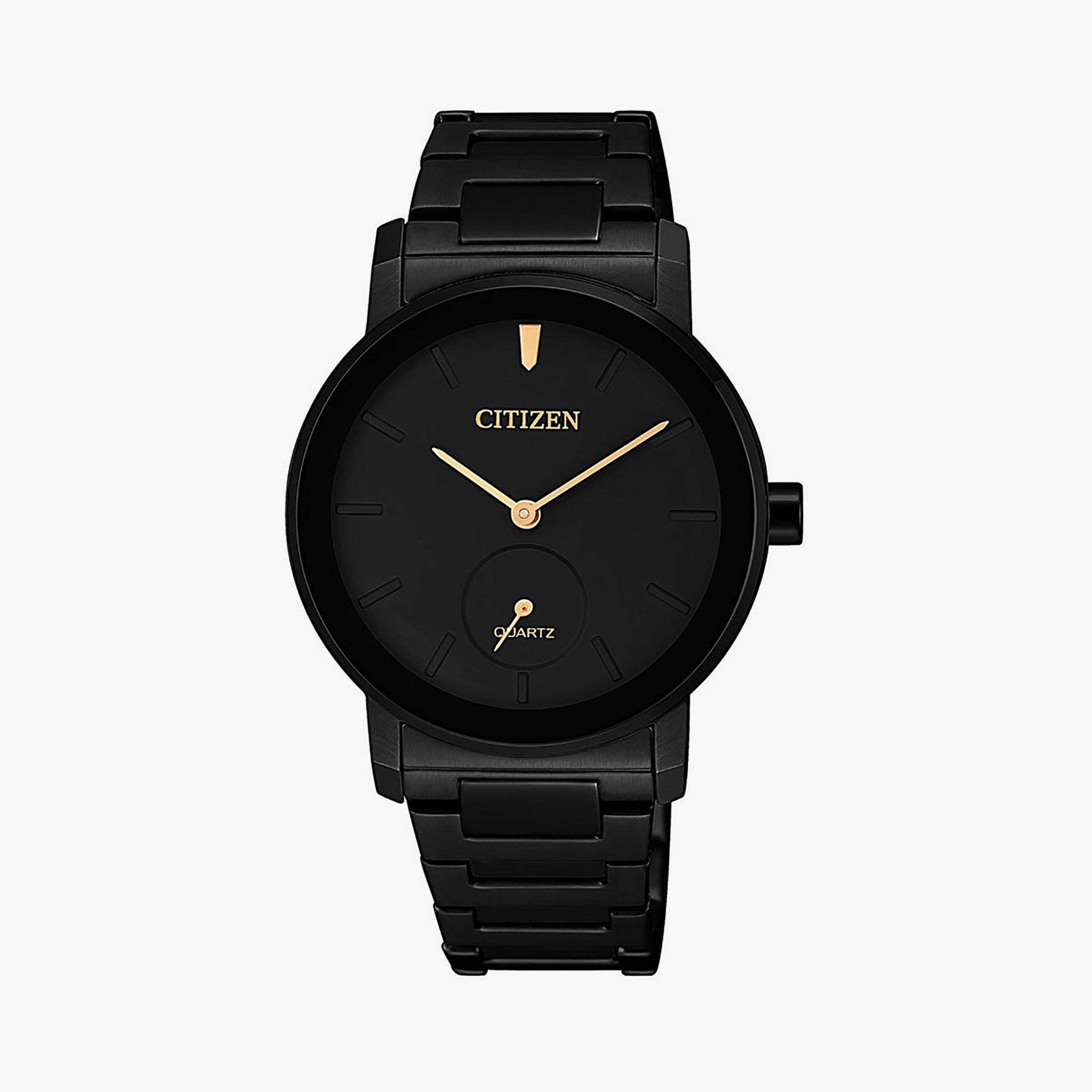 Citizen Women 34 MM Black Analog Stainless Steel Strap Watch | EQ9065-50E-women-watchesandjewellery-watches-image-1