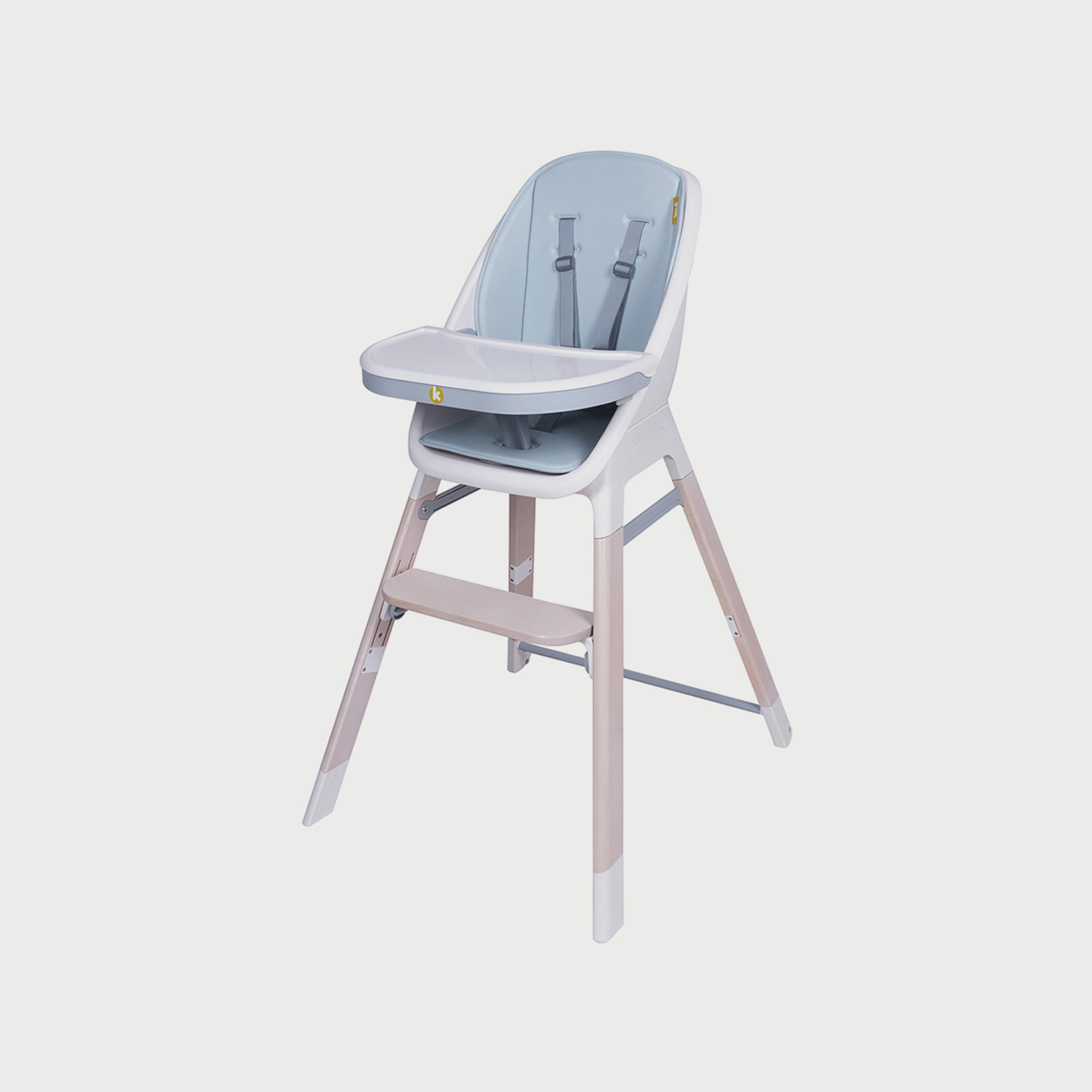 Koo-di Tiny Taster 3-in1 Wooden Highchair, Spring Water-baby-feeding-highchairsandboosters-image-1