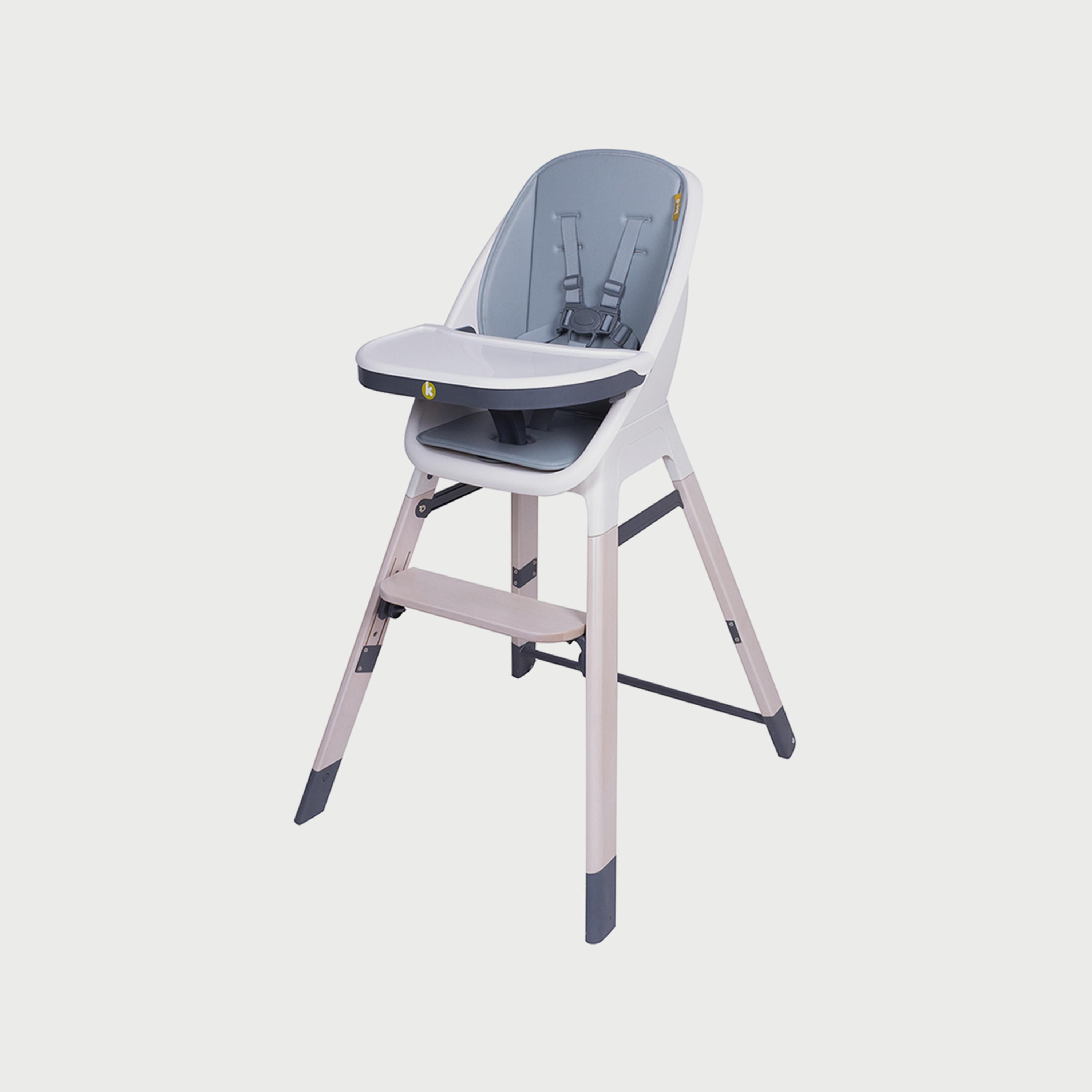 Koo-di Tiny Taster 3-in-1 Wooden Highchair, Rain Cloud-baby-feeding-highchairsandboosters-image-1