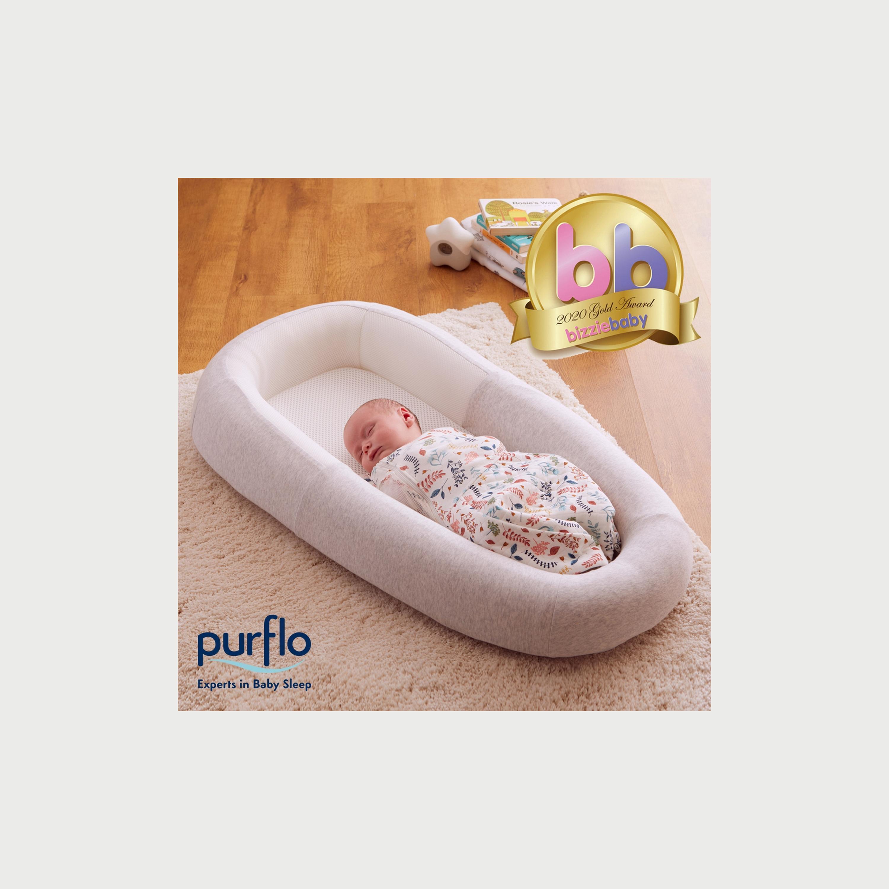 Purflo Sleep Tight Baby Bed, Grey-baby-nursery-babybedding-image-2