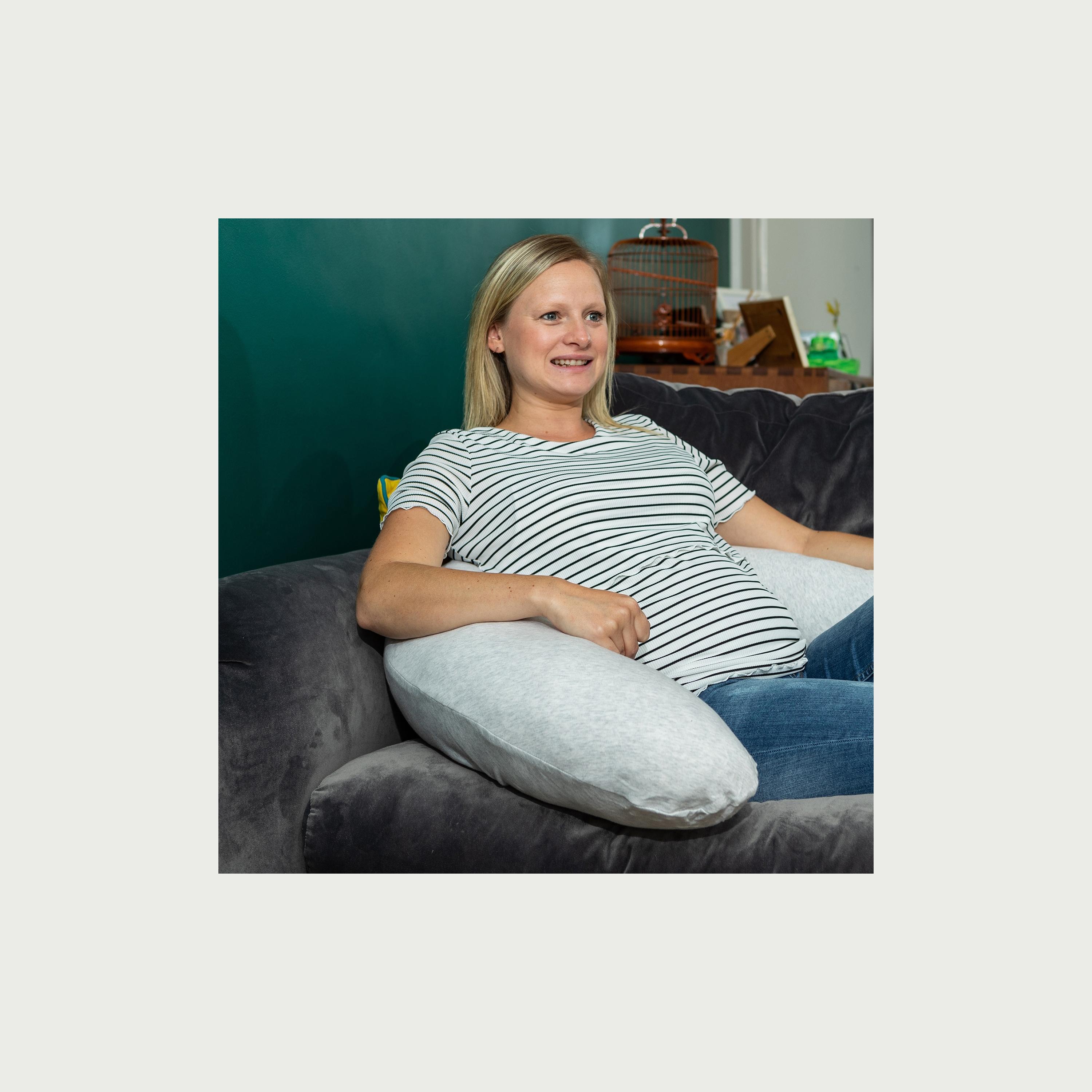Purflo Breathe Pregnancy Pillow for Mums, Minimal Grey-baby-feeding-breastfeedingandcare-image-2