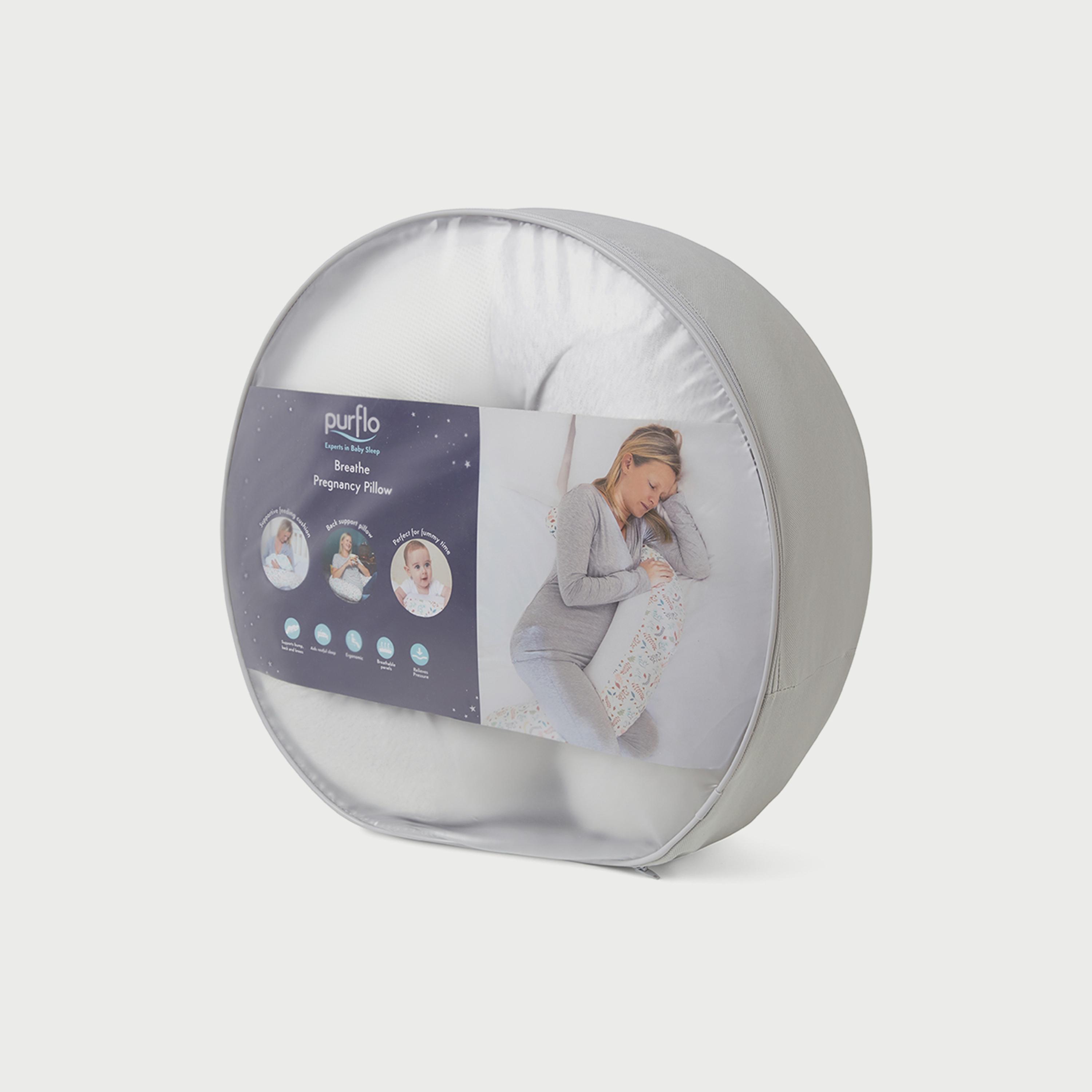 Purflo Breathe Pregnancy Pillow for Mums, Minimal Grey-baby-feeding-breastfeedingandcare-image-5