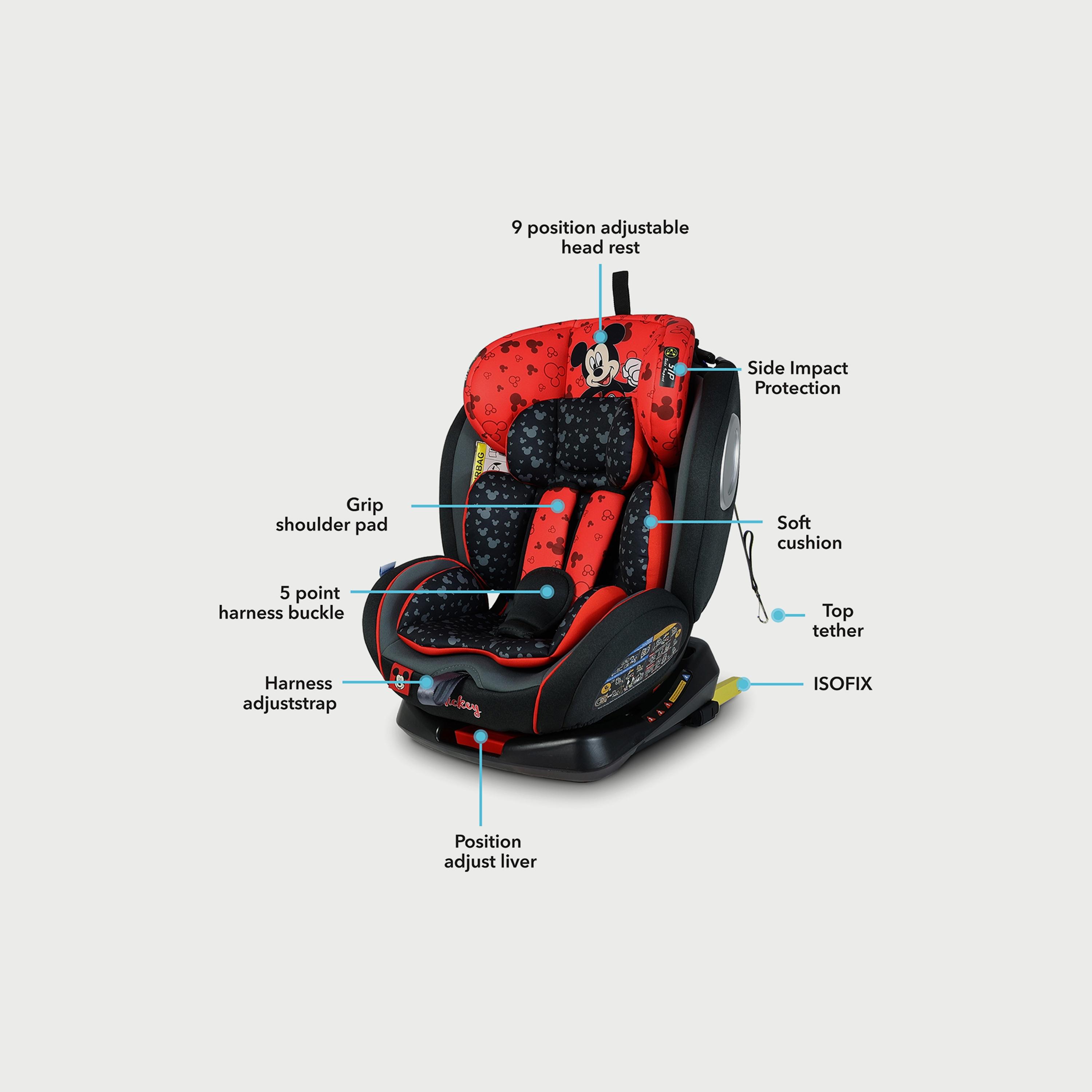 Disney Mickey Mouse 4-in-1 Car Seat with 360 Degree Rotation-baby-gear-carseats-image-2