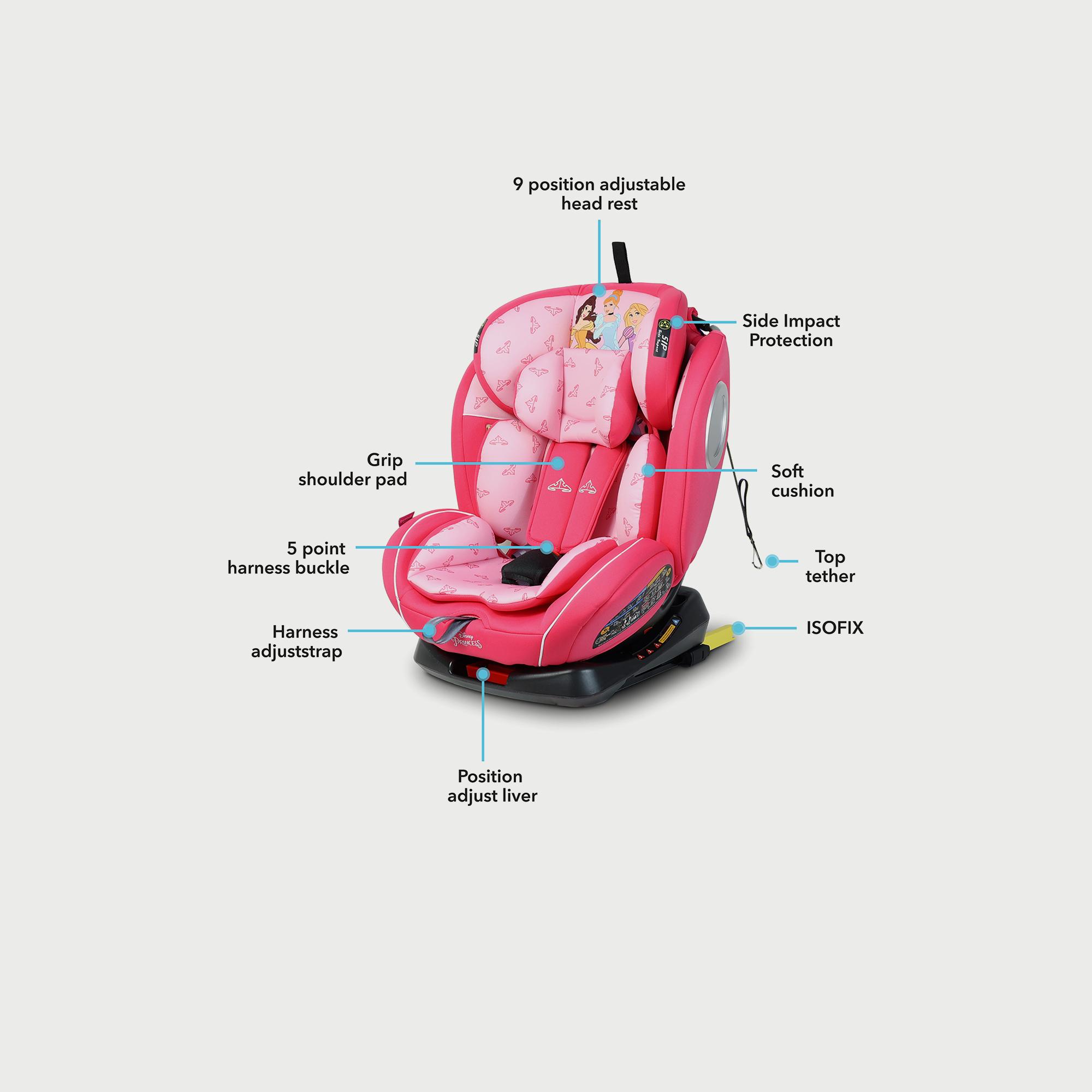 Disney Princess 4-in-1 Car Seat with 360 Degree Rotation-baby-gear-carseats-image-2
