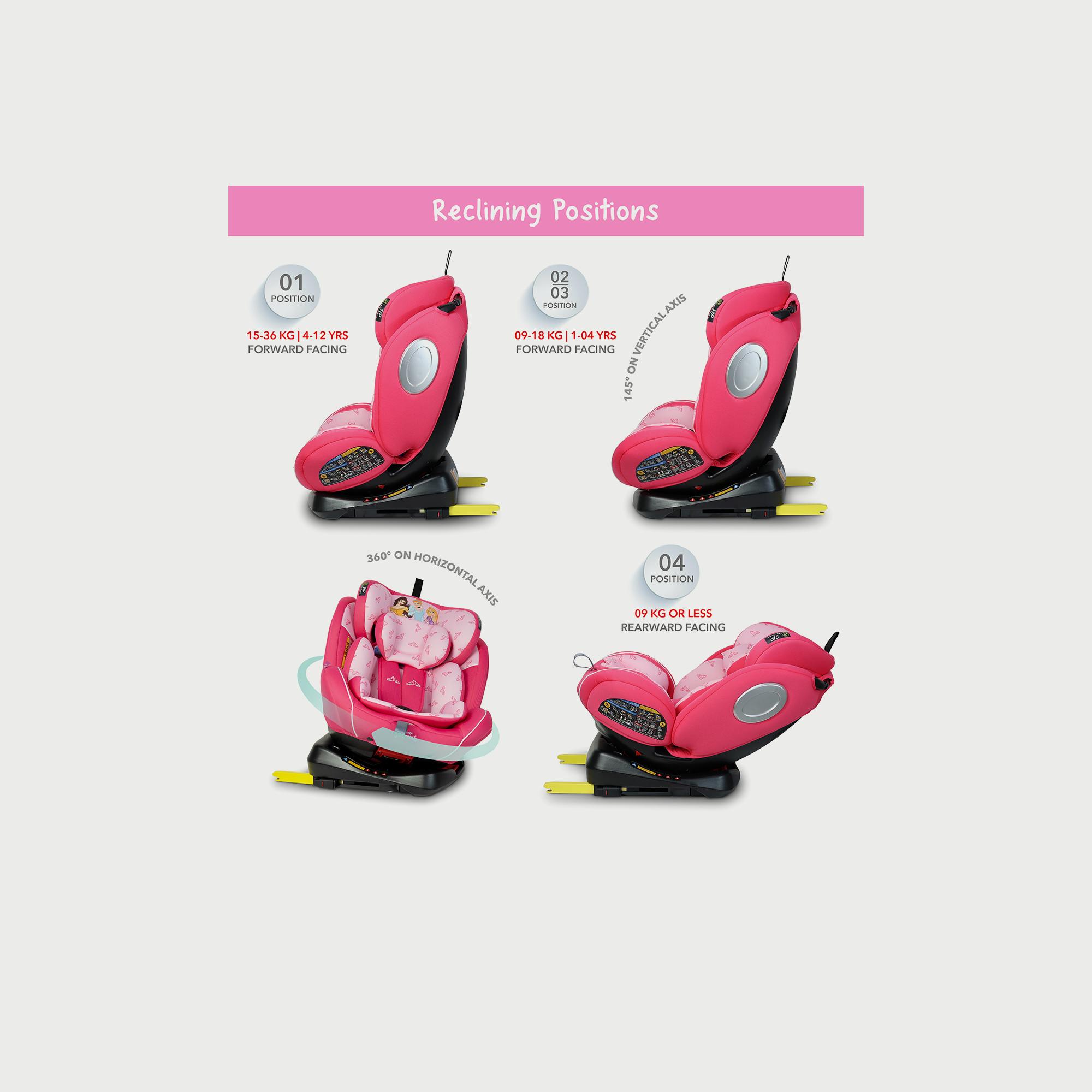 Disney Princess 4-in-1 Car Seat with 360 Degree Rotation-baby-gear-carseats-image-3