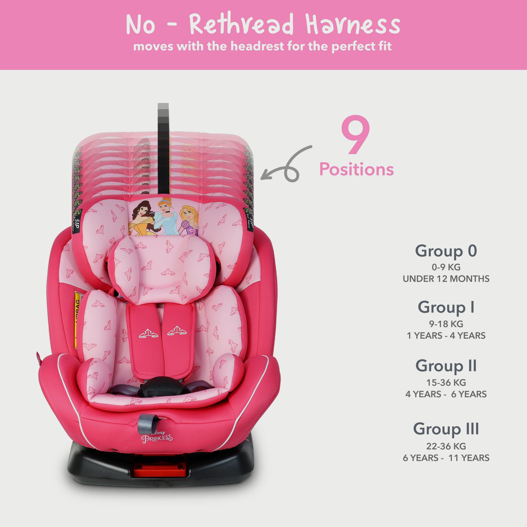 Disney Princess 4-in-1 Car Seat with 360 Degree Rotation-baby-gear-carseats-image-4