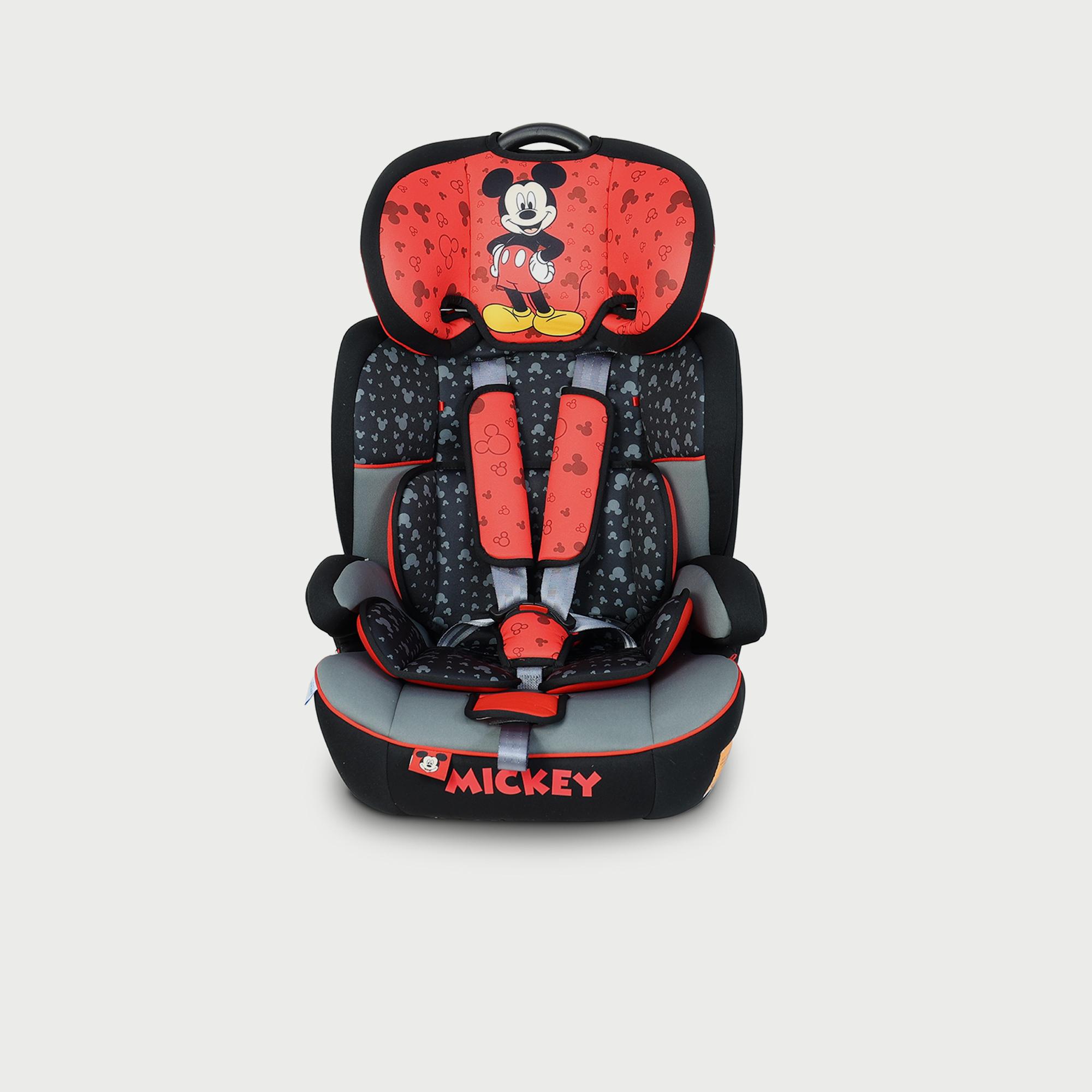 Disney Mickey Mouse Booster Seat with 9-Level Height Adjustable Headrest-baby-gear-carseats-image-1