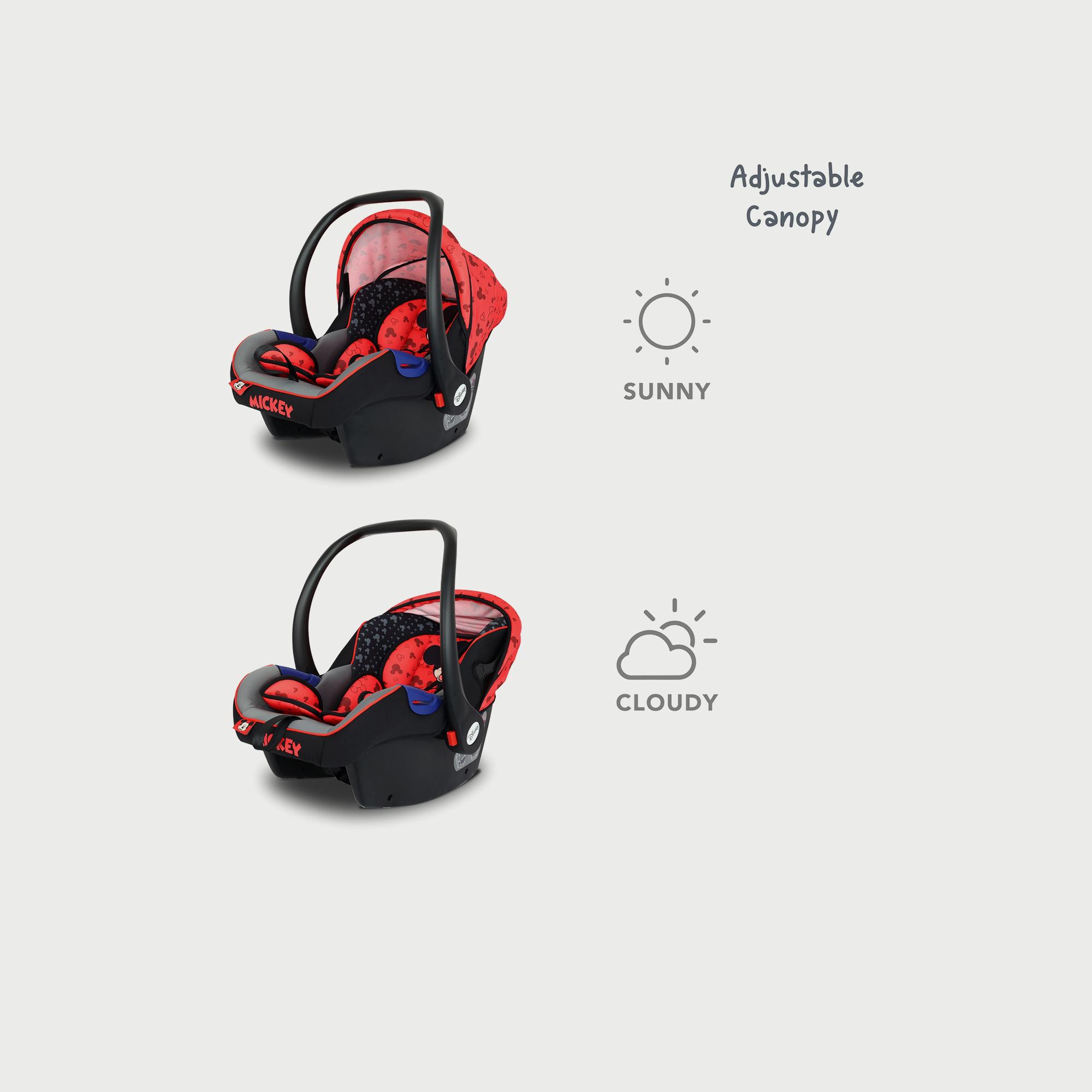 Disney Mickey Mouse Car Seat and Carrier with 3-Point Harness System-baby-gear-carseats-image-4