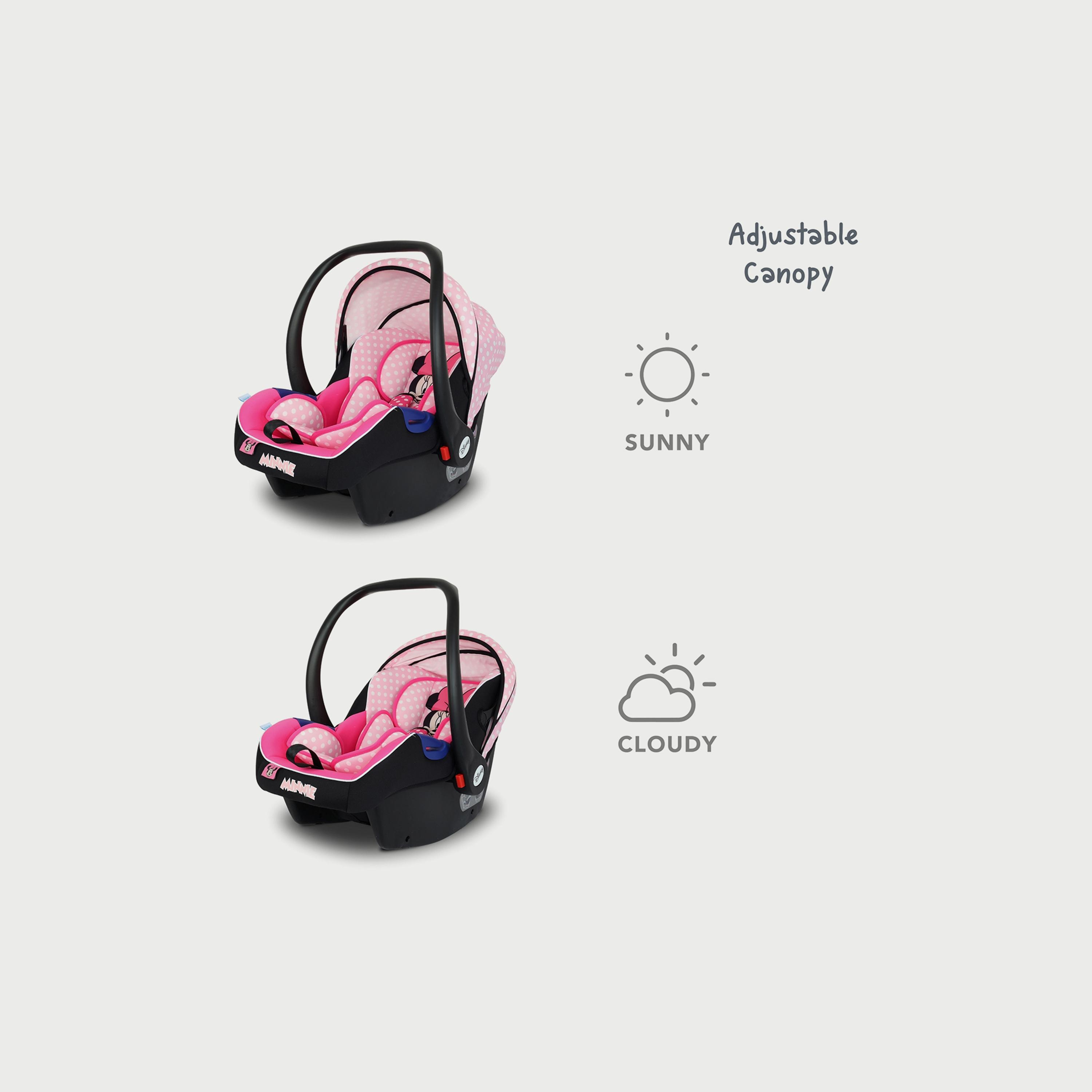 Disney Minnie Mouse Car Seat and Carrier with Adjustable Canopy & Handle-baby-gear-carseats-image-4