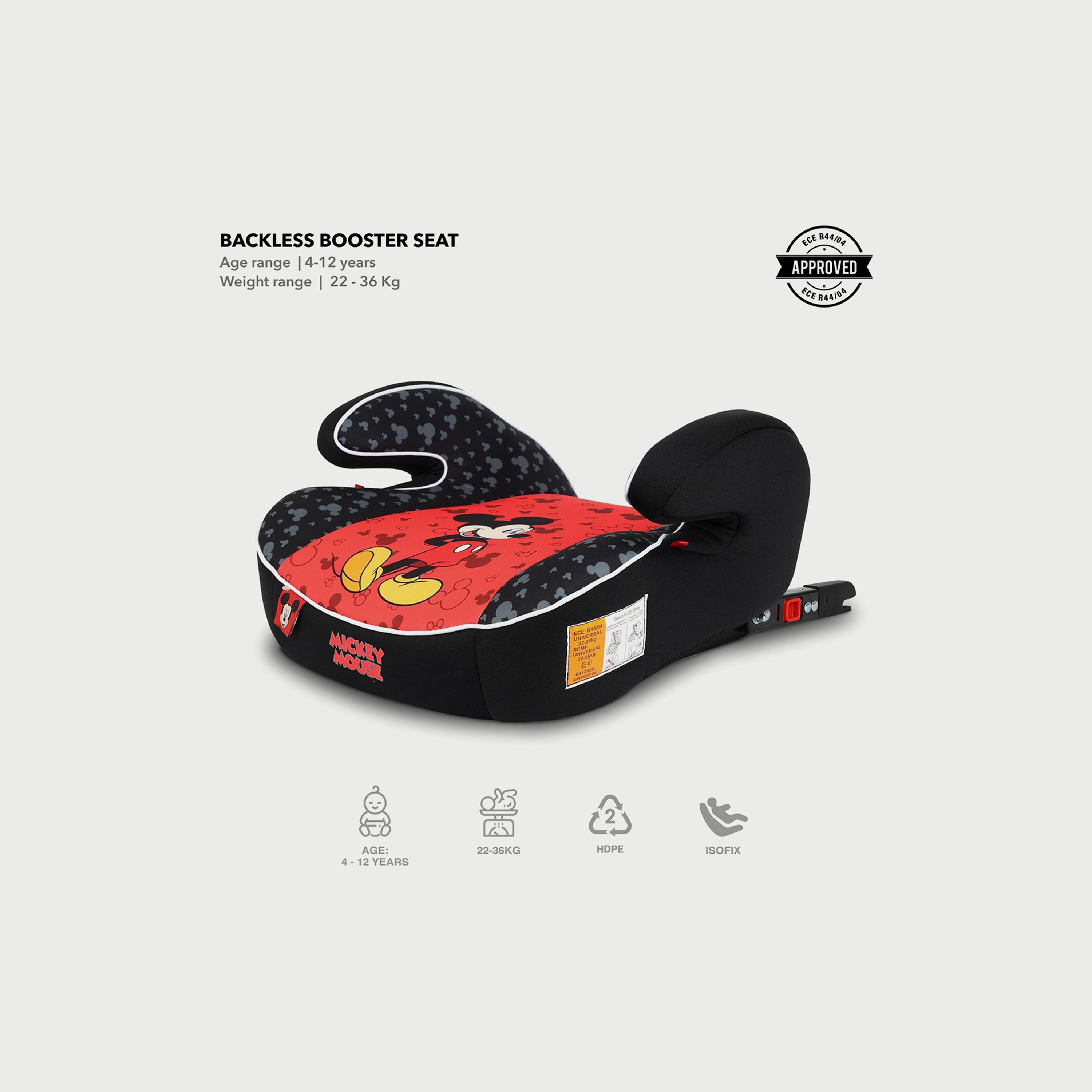 Disney Mickey Mouse Booster Seat with ISOFIX-baby-gear-carseats-image-2