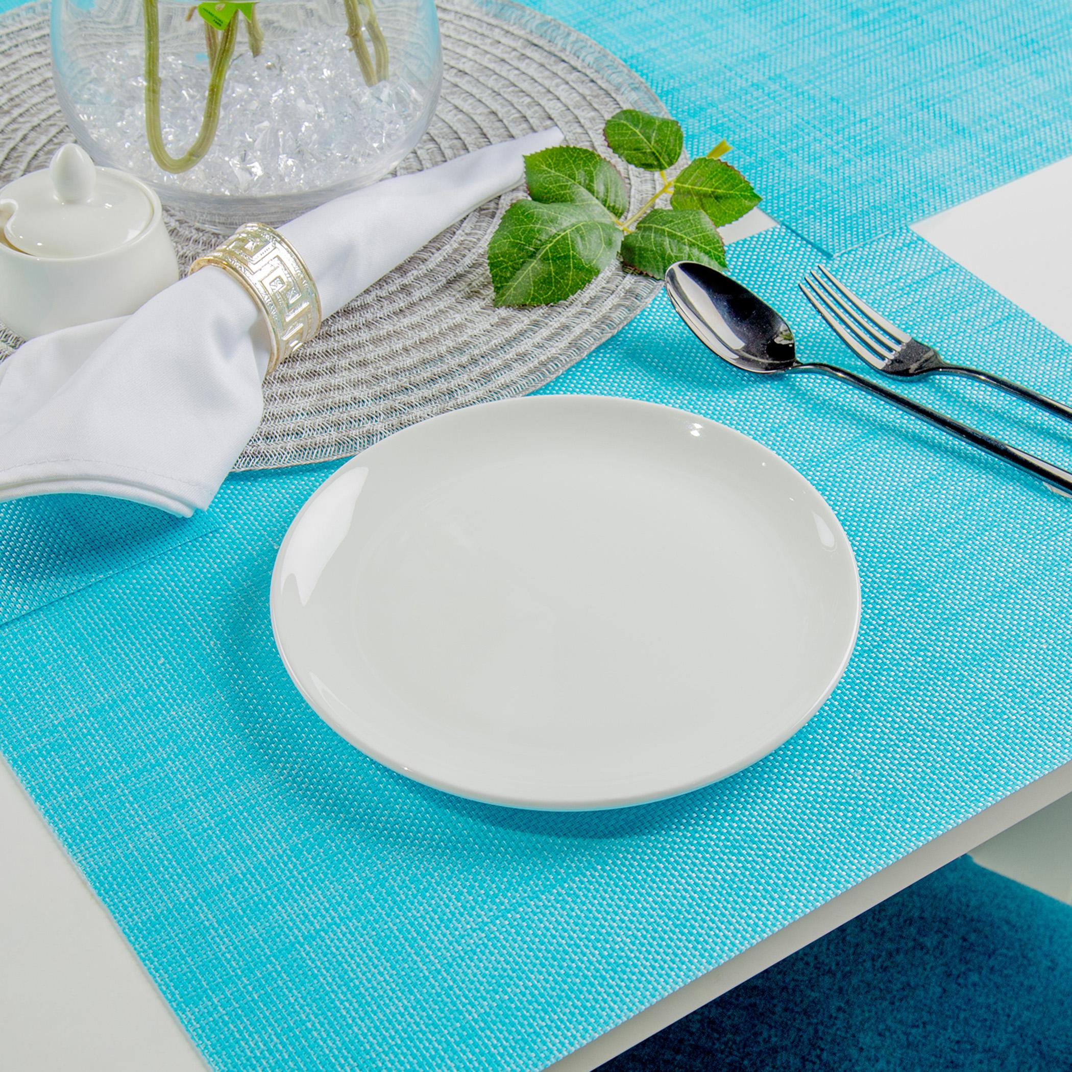 صحن خزفي مستدير مسطح  من كلايتان - 21 سم-hbxdecorandfurnishings-tabletop-crockery-image-1