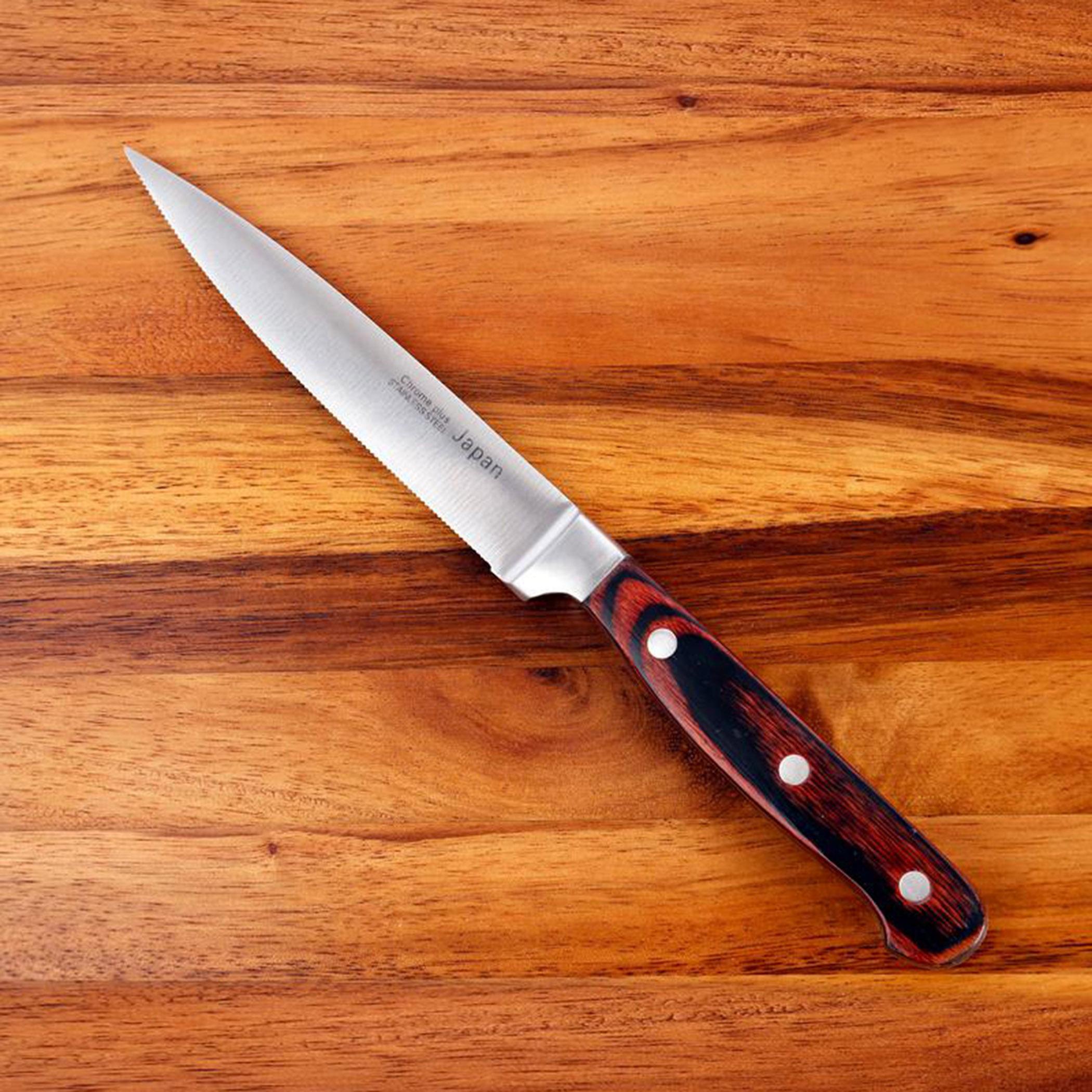سكين ستيك ستانلس ستيل من كروم بلس - 12 سم-hbxhomeware-kitchenware-knivesandscissors-image-1