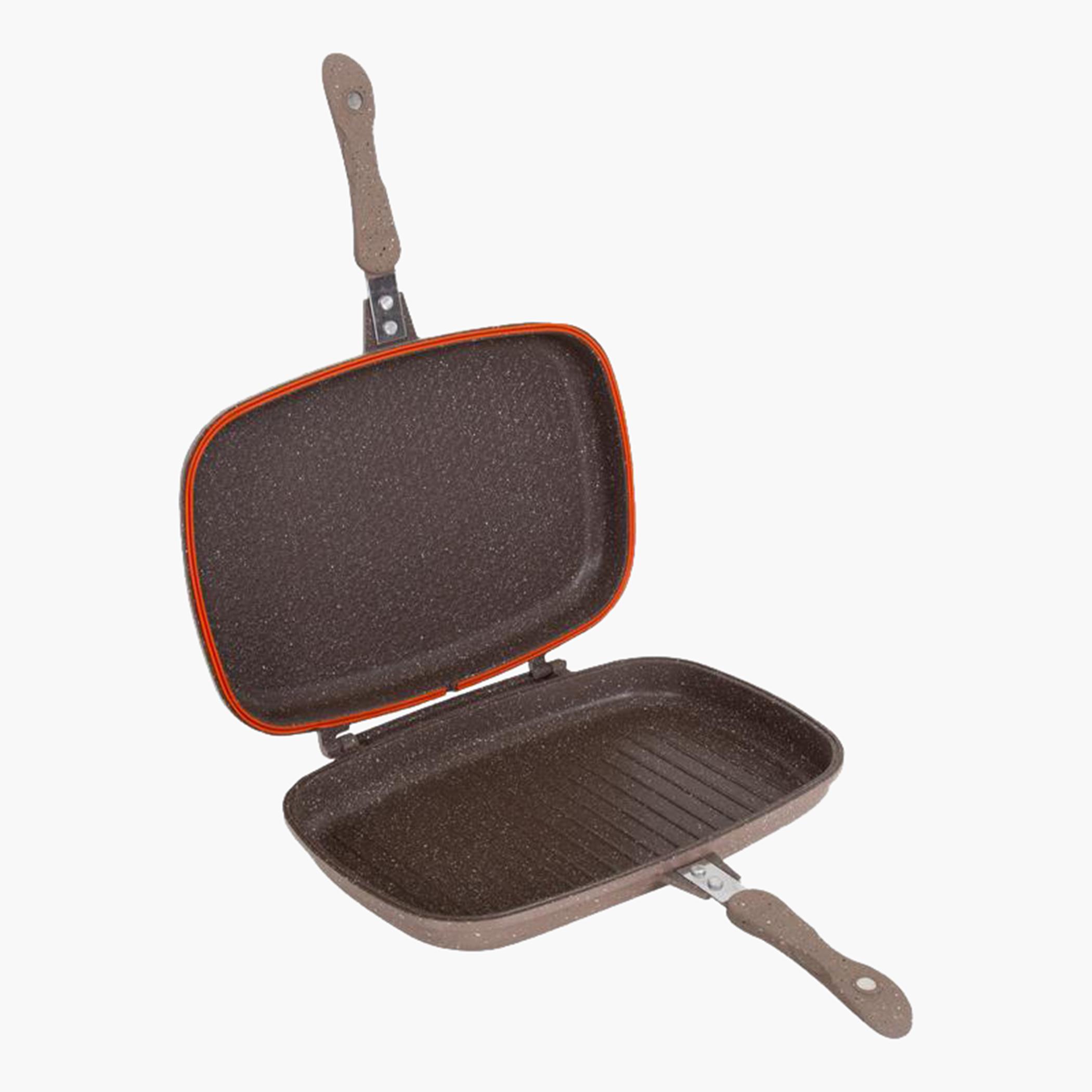مقلاة شواء مزدوجة من الفولاذ الكربوني من إيميننت - 36 سم-hbxkitchen-cookware-image-2