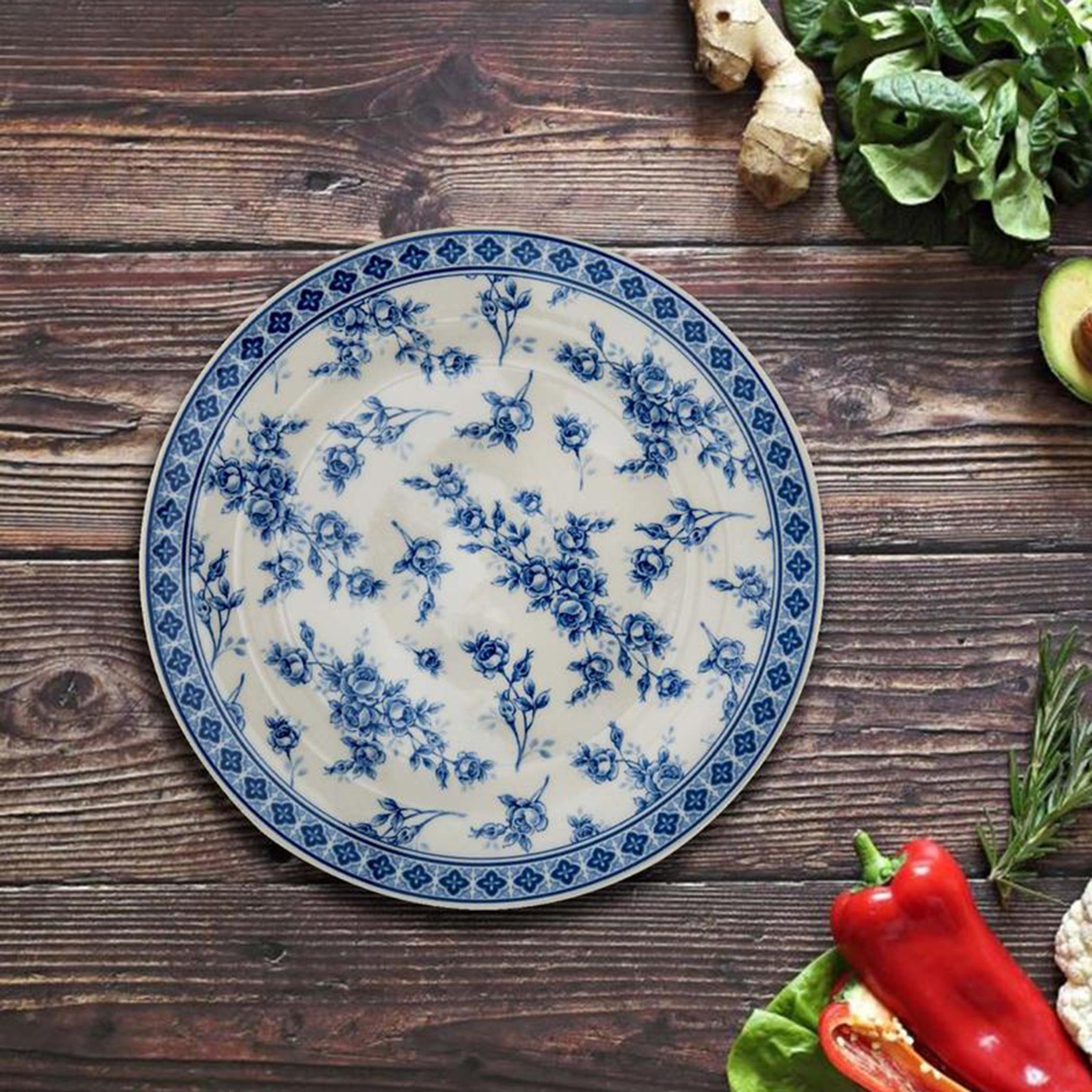 صحن سلطة روز كلاستر فخار من ليجند - 22 سم-hbxdecorandfurnishings-tabletop-crockery-image-1