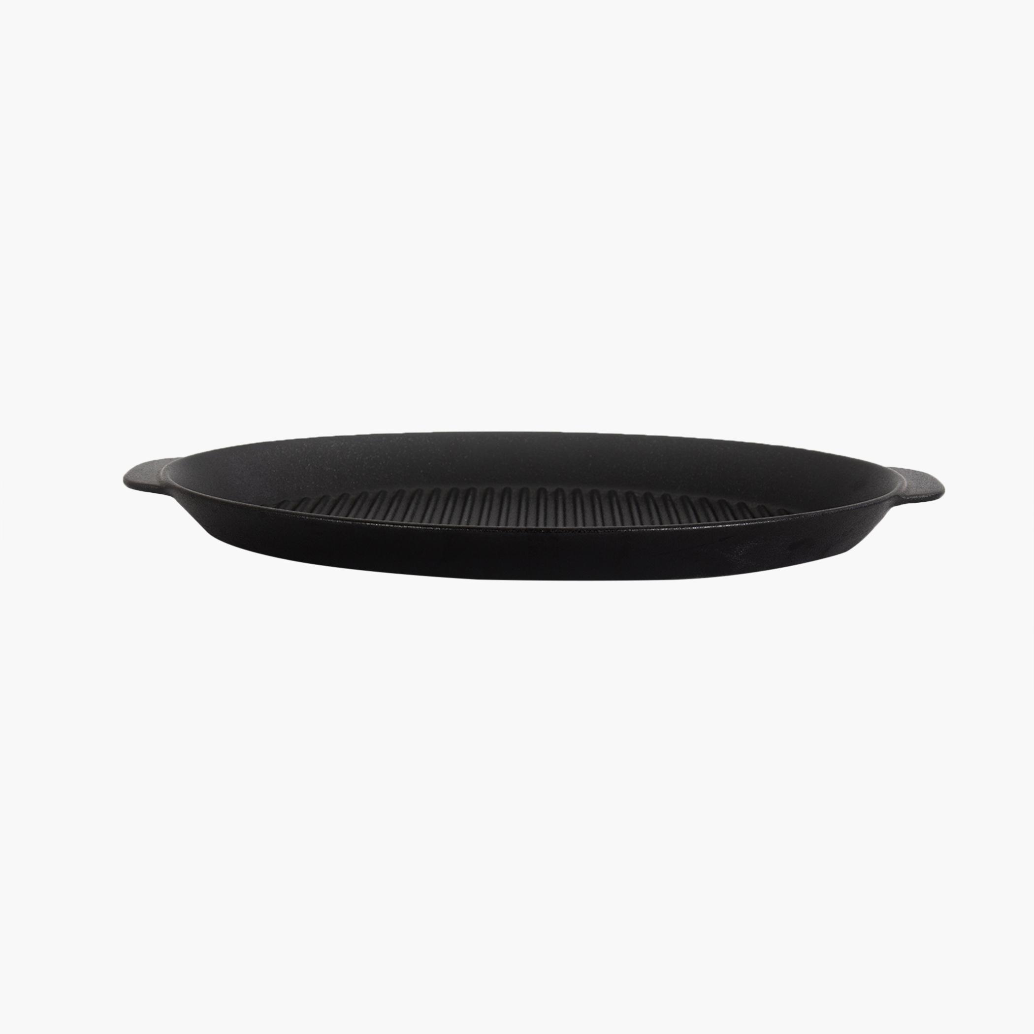 Victoriana Porcelain Embossed Oval Baker with 2 Handles - 38 cm-hbxkitchen-bakeware-image-4