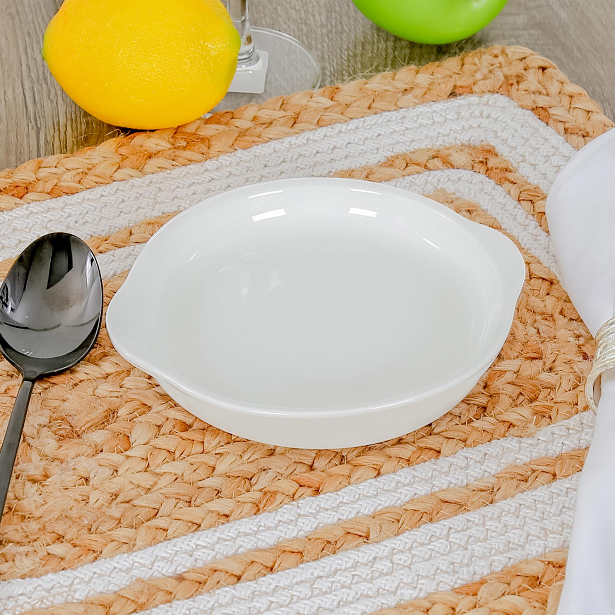 كسرولة بورسلان مستديرة بمقبضين من فيكتوريانا - 20 سم-hbxdecorandfurnishings-tabletop-serveware-image-1