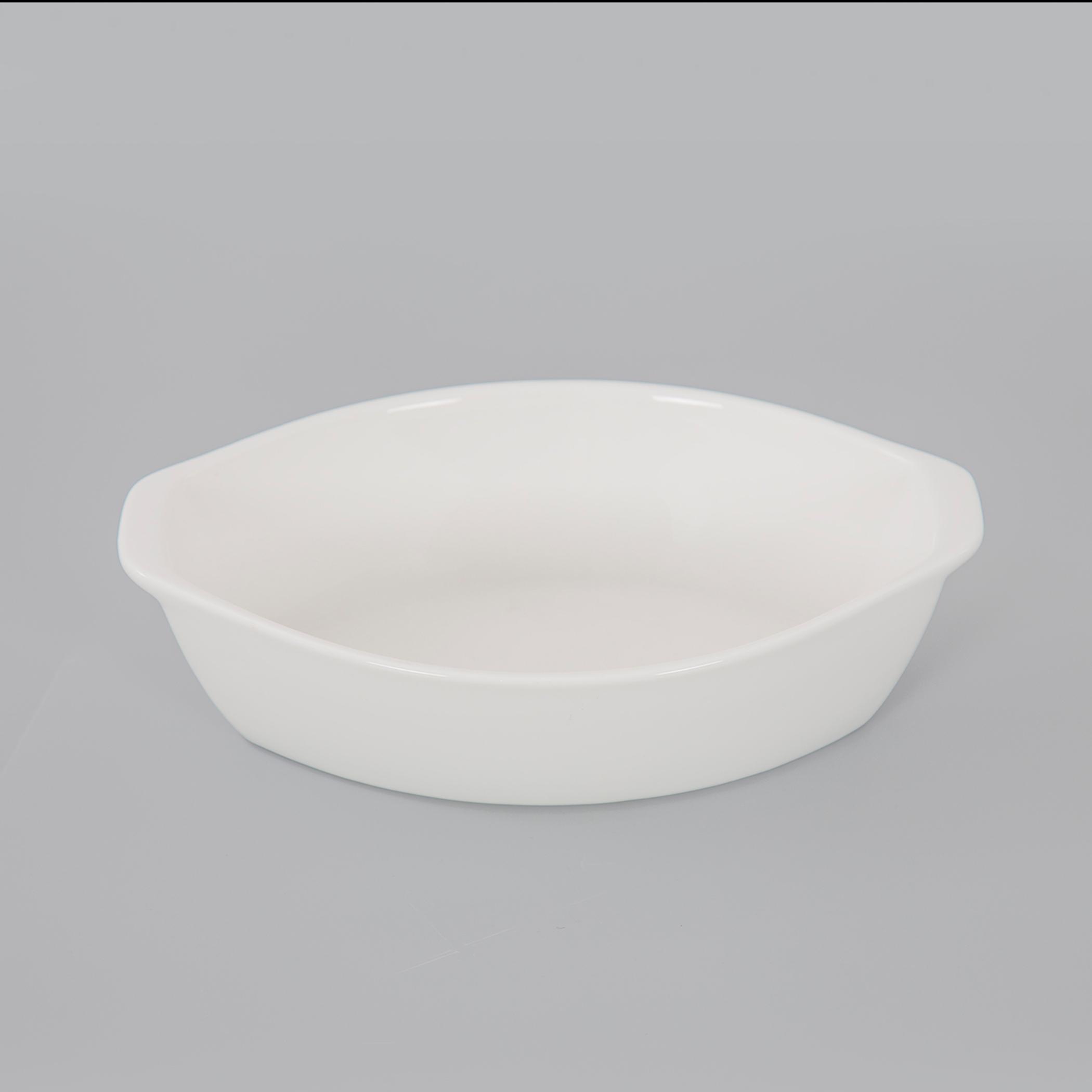 كسرولة بورسلان بيضاوية بمقبضين من فيكتوريانا - 23 سم-hbxdecorandfurnishings-tabletop-serveware-image-4