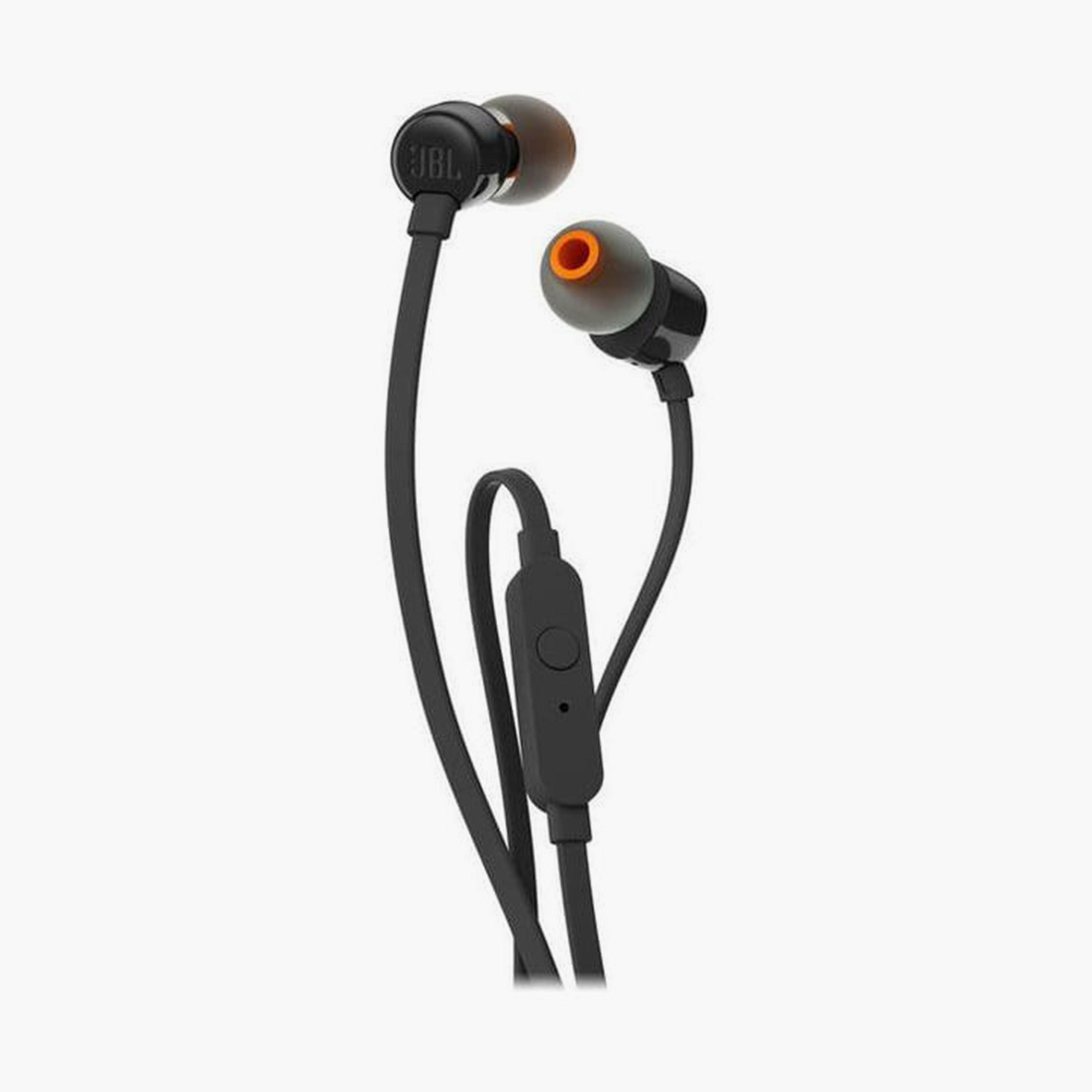 سماعة رأس داخل الاذن السلكية من جيه بي ال باللون الأسود | JBLT110BLK-electronics-headphonesandearphones-image-1