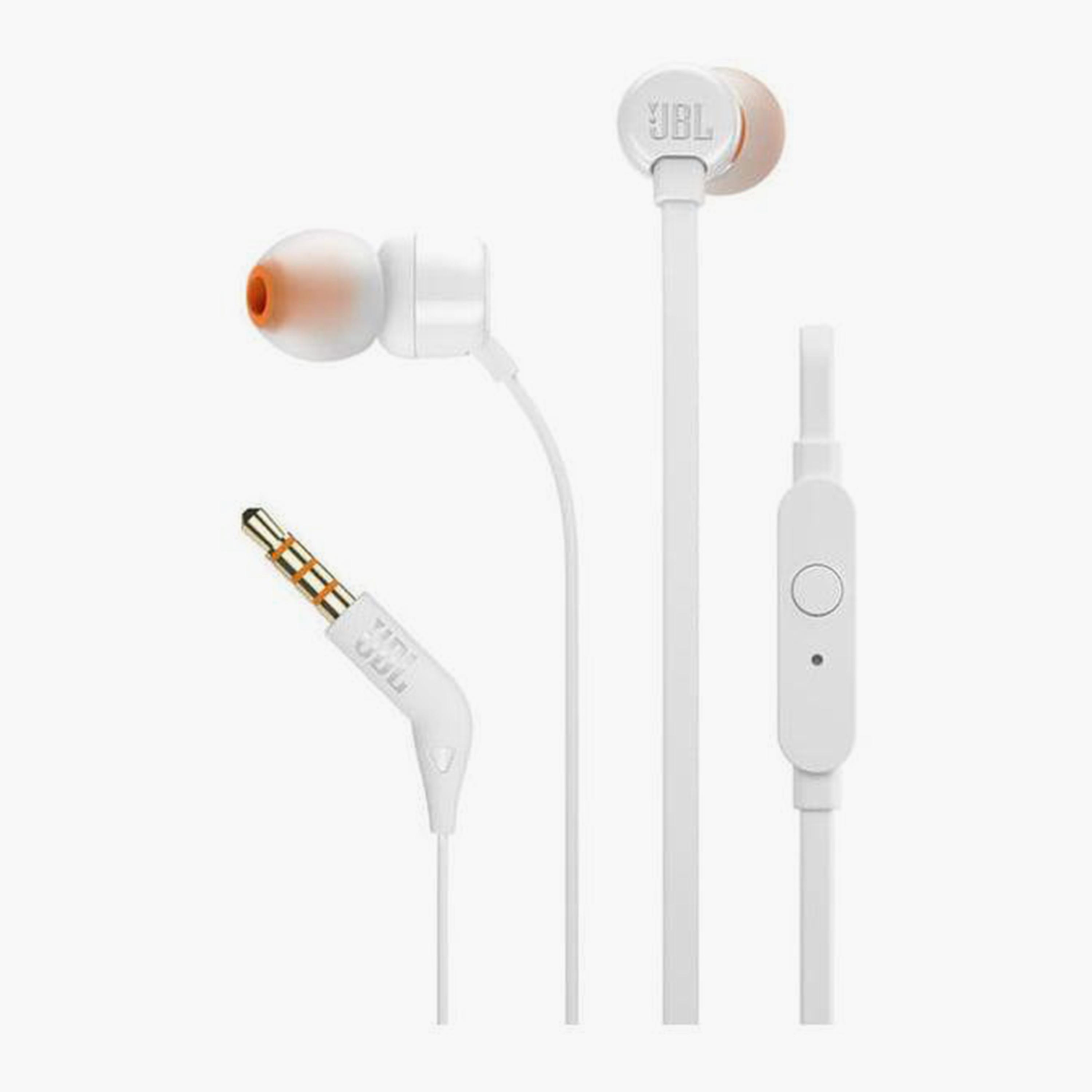 JBL In-Ear Wired Headphone White | JBLT110WHT-electronics-headphonesandearphones-image-2