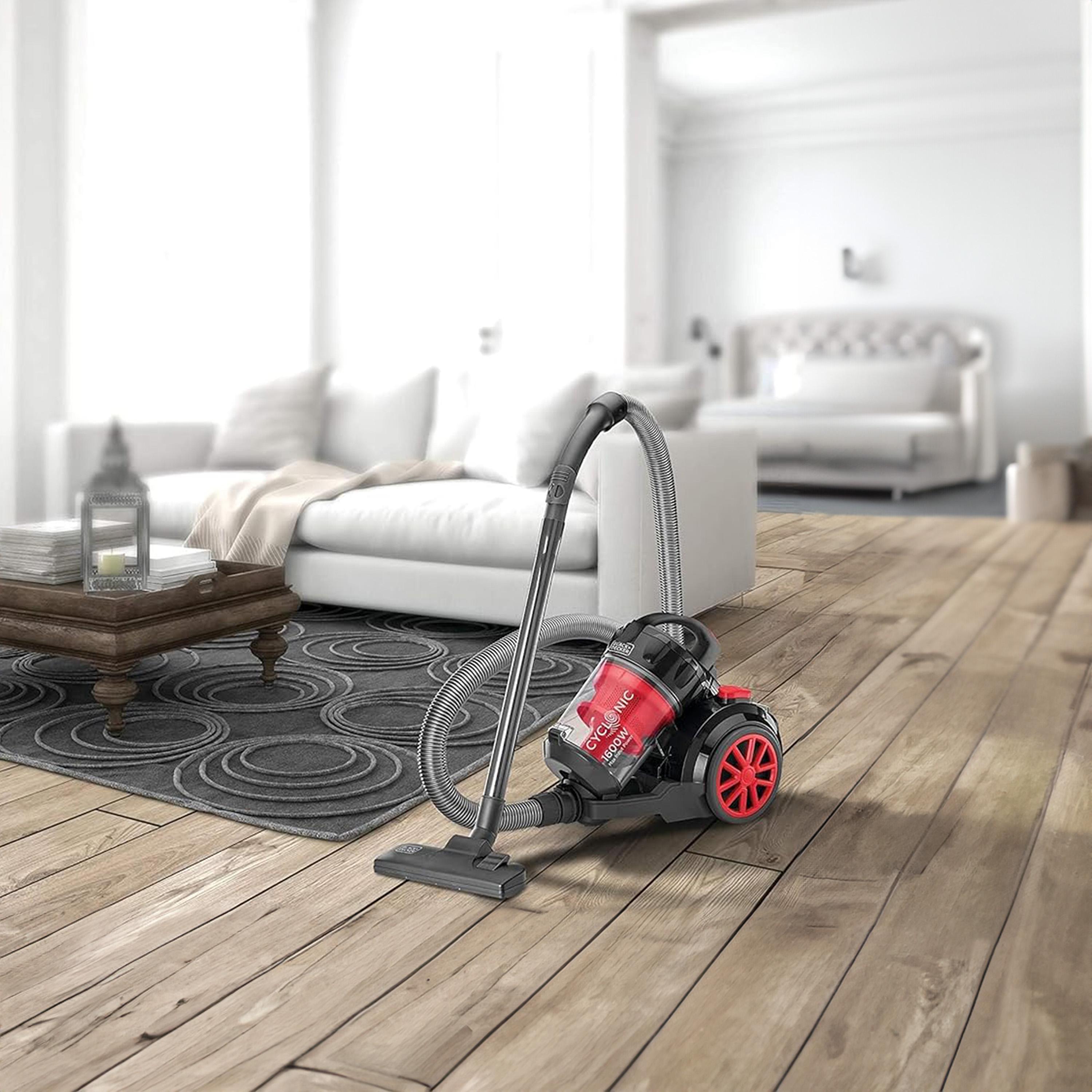 BLACK+DECKER 1600W 2.5L Corded Vacuum Cleaner Red & Black | VM1680-B5-household-appliances-homeappliances-vacuumcleaners-image-2