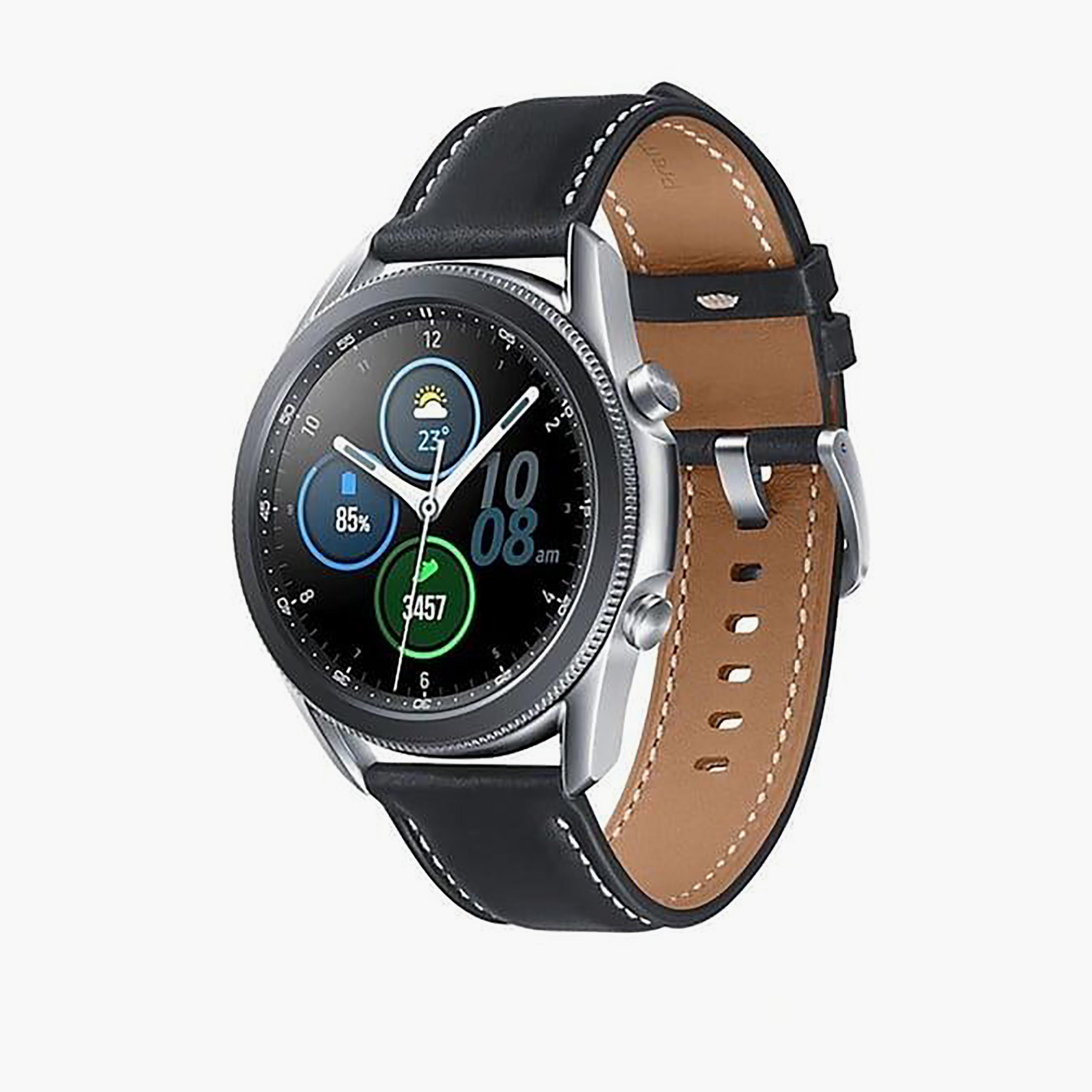 سامسونج جالاكسي واتش 3 بلوتوث (45 ملم) فضي غامض | SMR840NZSAMEA-electronics-smartwatches-image-1
