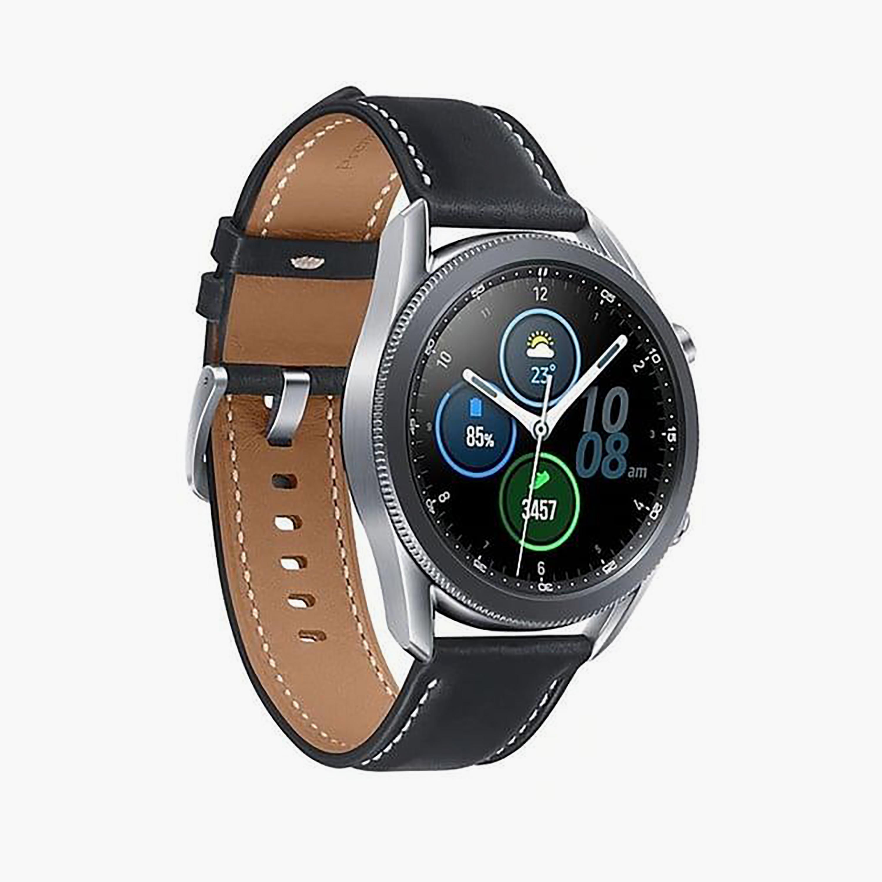 سامسونج جالاكسي واتش 3 بلوتوث (45 ملم) فضي غامض | SMR840NZSAMEA-electronics-smartwatches-image-2