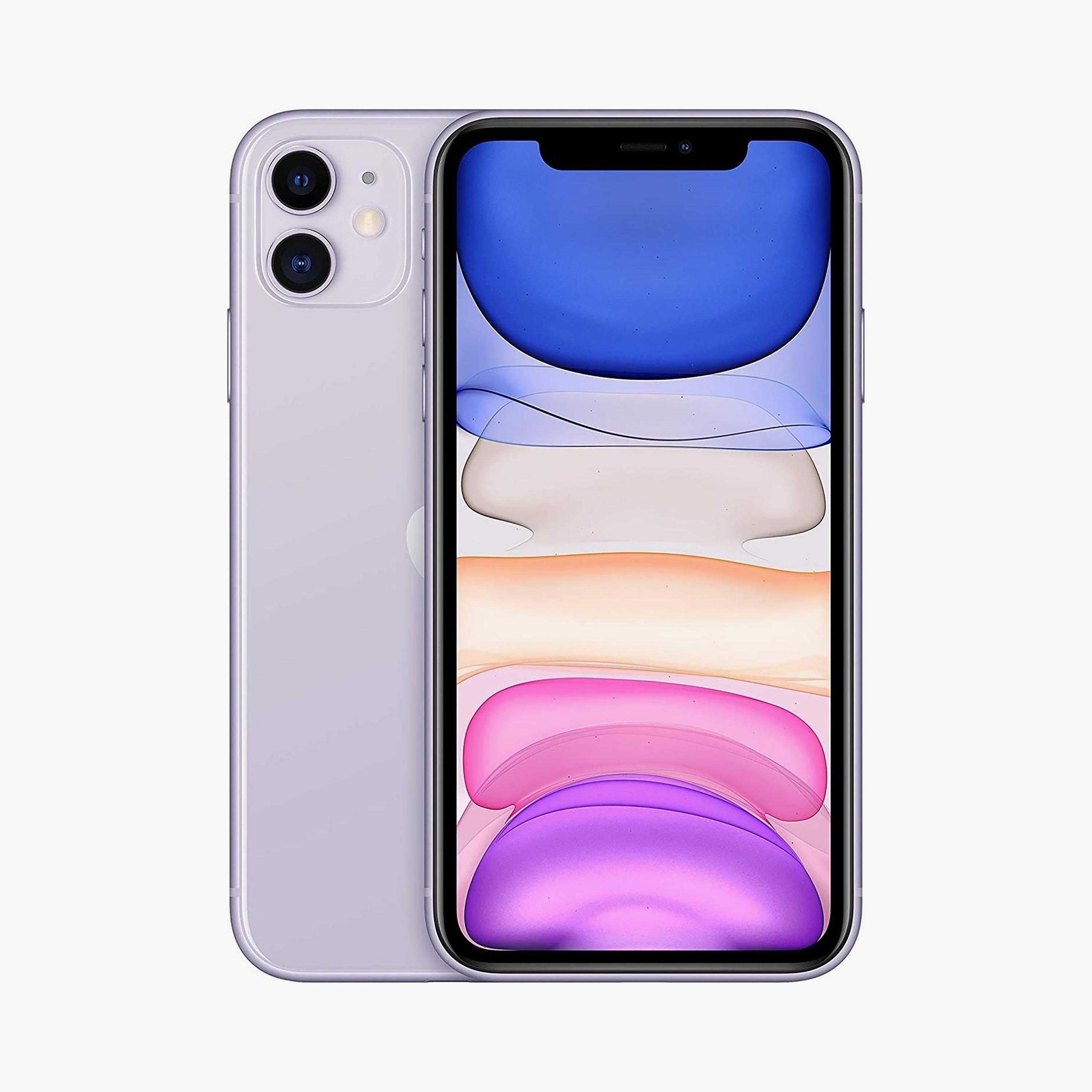 Apple iPhone 11 128GB Purple 4G Middle East version | MHDM3AA/A-electronics-phones-image-1
