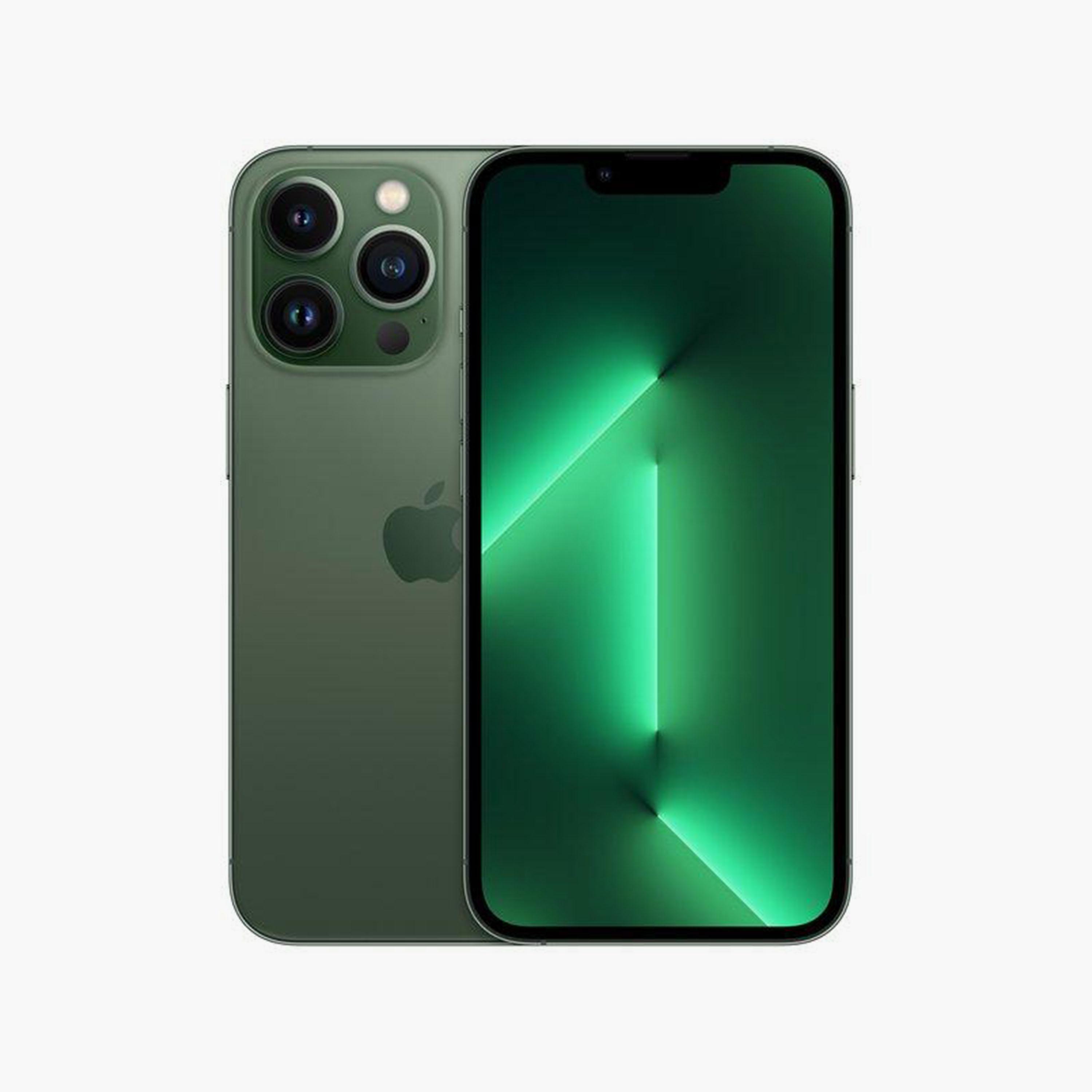 ابل ايفون 13 برو 128 جيجابايت أخضر جبال الألب 5G إصدار الشرق الأوسط | MNE23AA / أ-electronics-phones-image-1