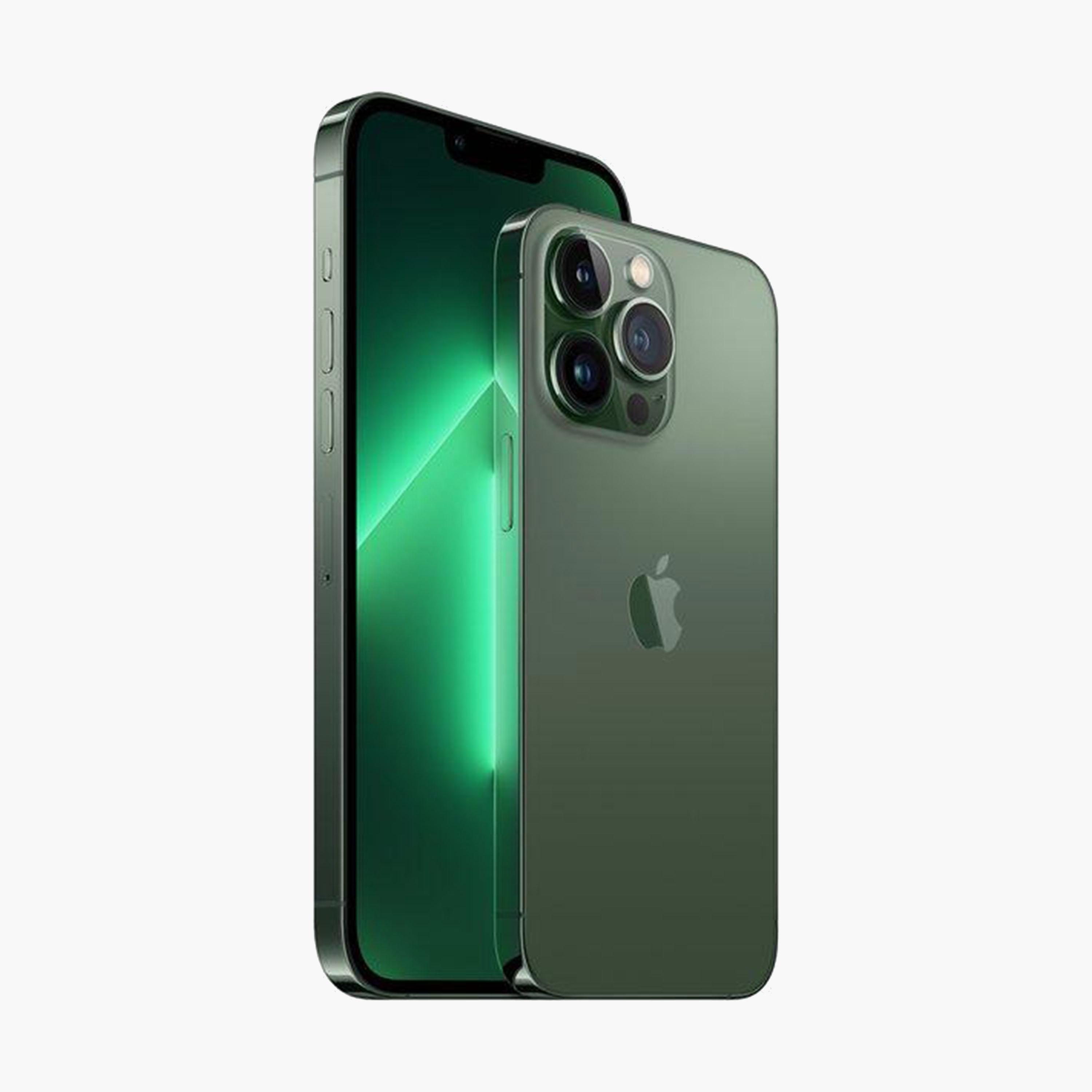 ابل ايفون 13 برو 128 جيجابايت أخضر جبال الألب 5G إصدار الشرق الأوسط | MNE23AA / أ-electronics-phones-image-3