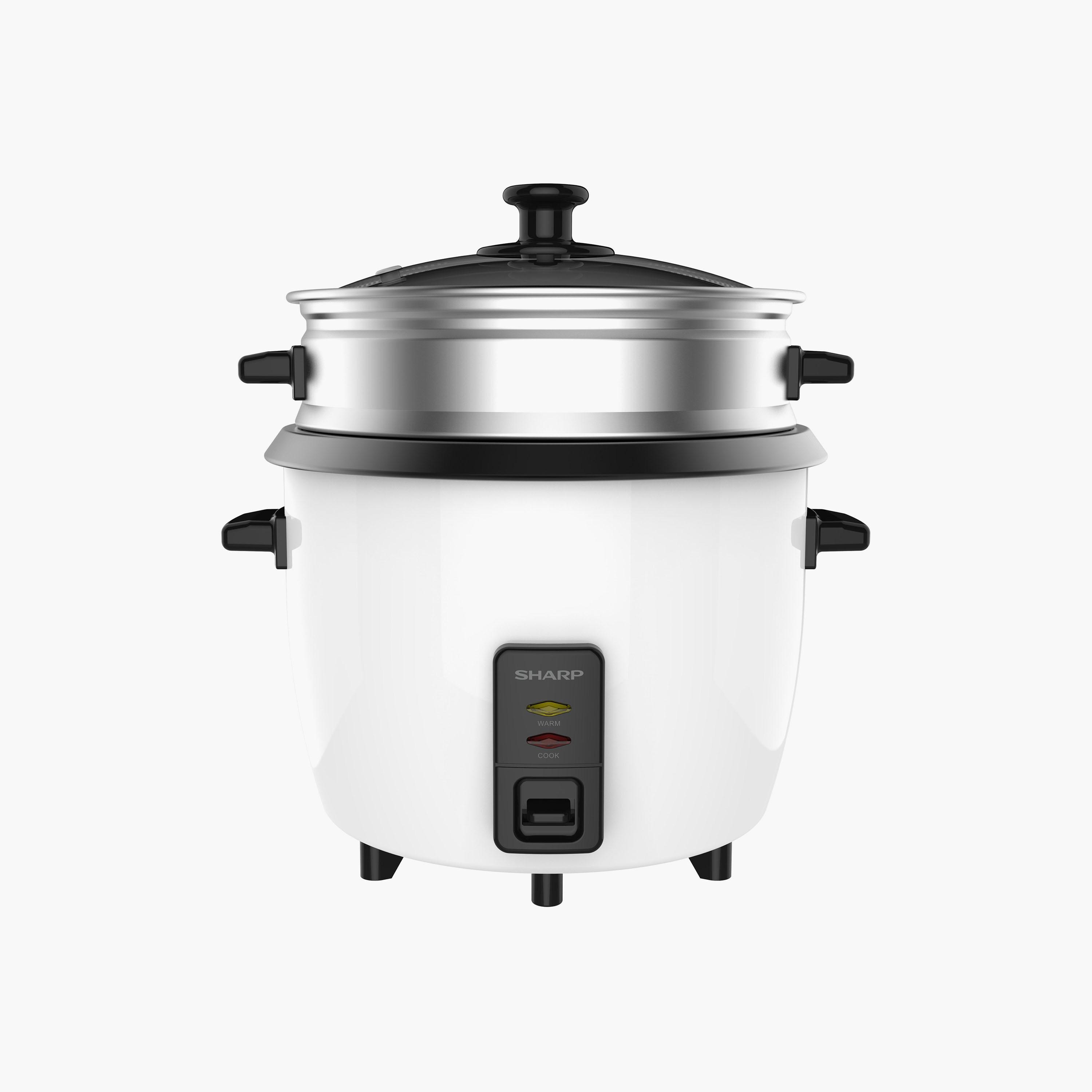Sharp Rice Cooker White 0.8L | KS-H108G-W3-household-kitchen-cookware-cookwareandsets-image-2