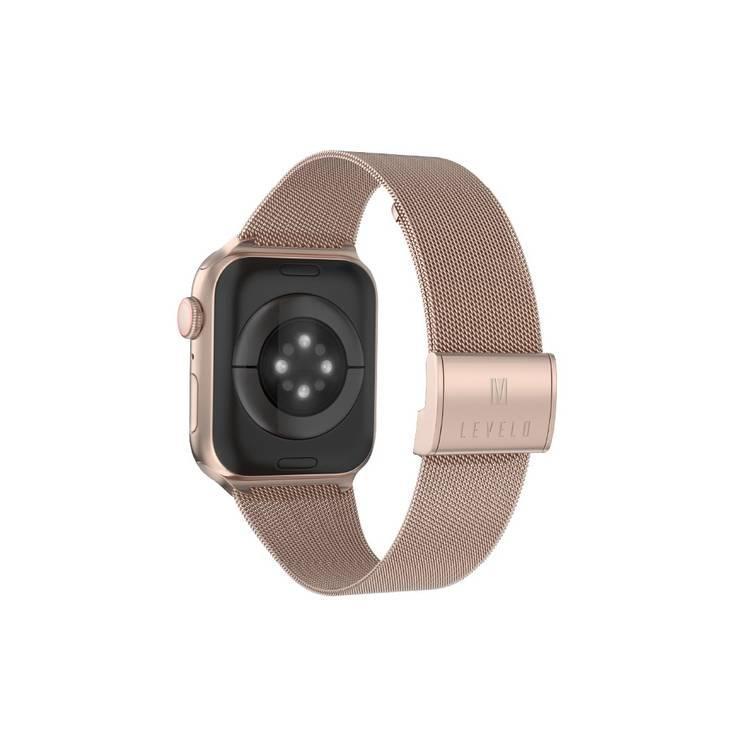 Levelo Double Milanese Watch Strap for Apple 38/40/41mm LVLMILSTP41-RSGD Rose Gold-electronics-accessories-wearableaccesories-image-1