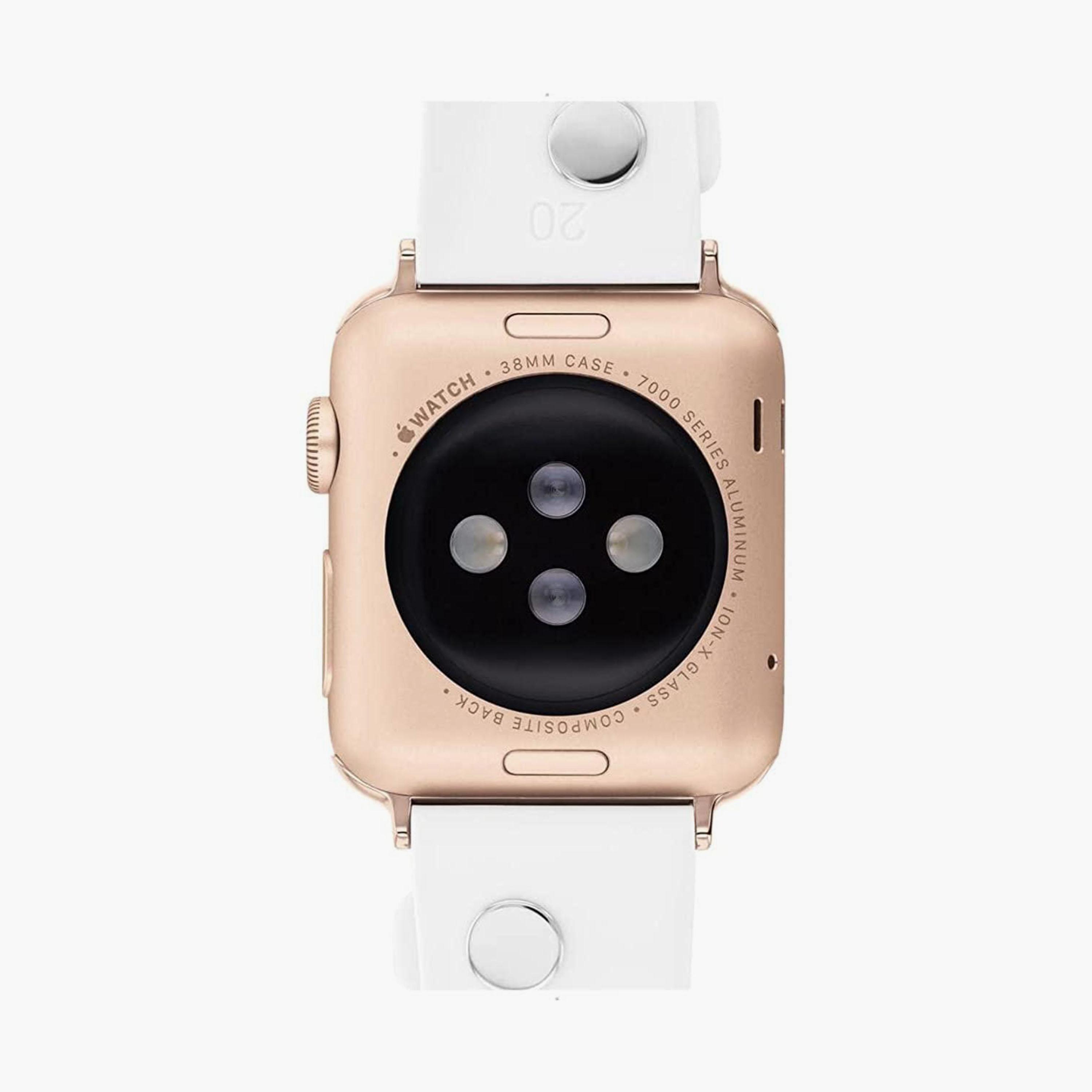 كوتش 38 ملم حزام ساعة ابل سيليكون للنساء ابيض | 14700054-electronics-smartwatches-image-3