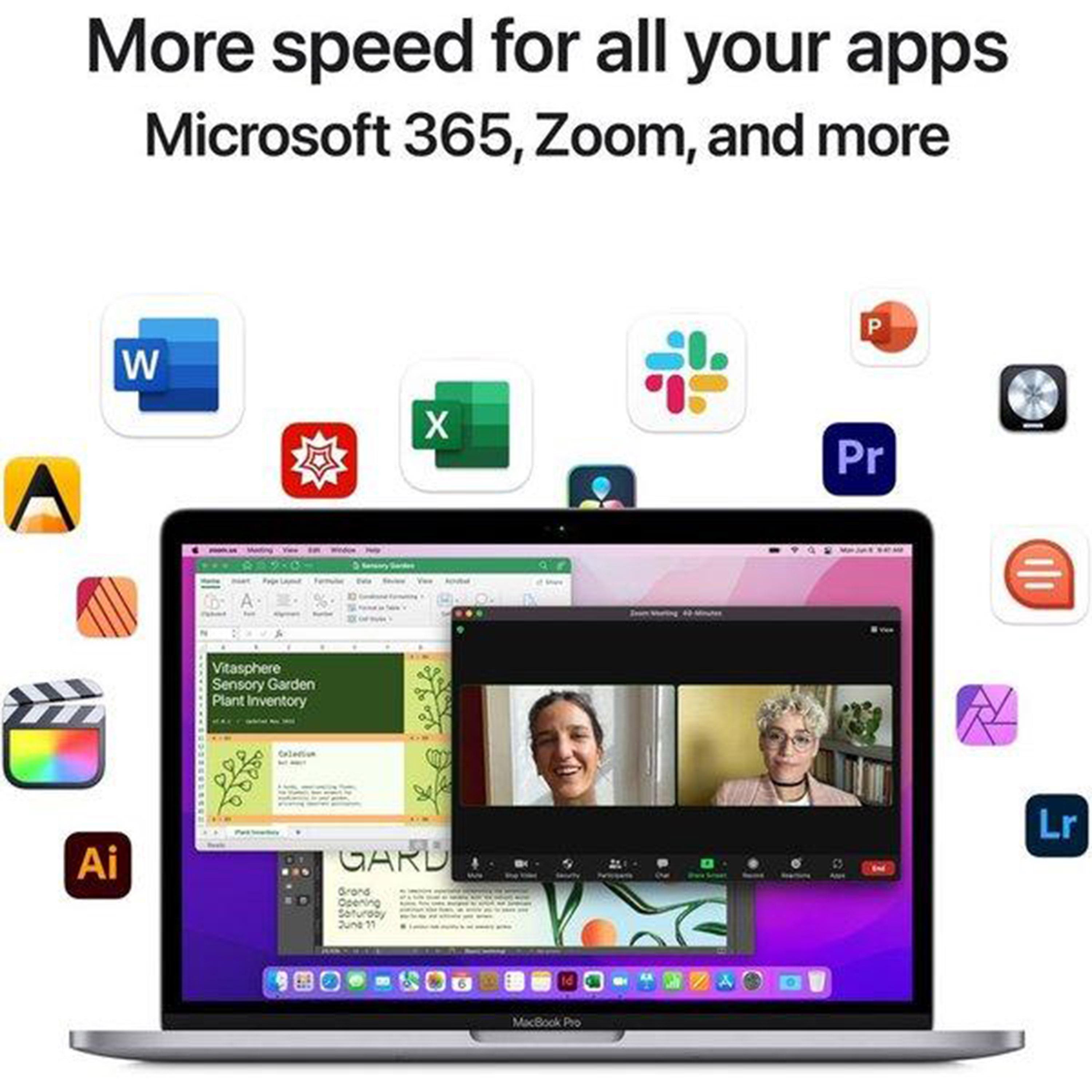 Apple 13'' MacBook Pro M2,8-Core CPU & 10-Core GPU,256GB SSD-Sp.Grey 2022 EN/AR Middle East version|MNEH3AB/A-electronics-laptops-image-4