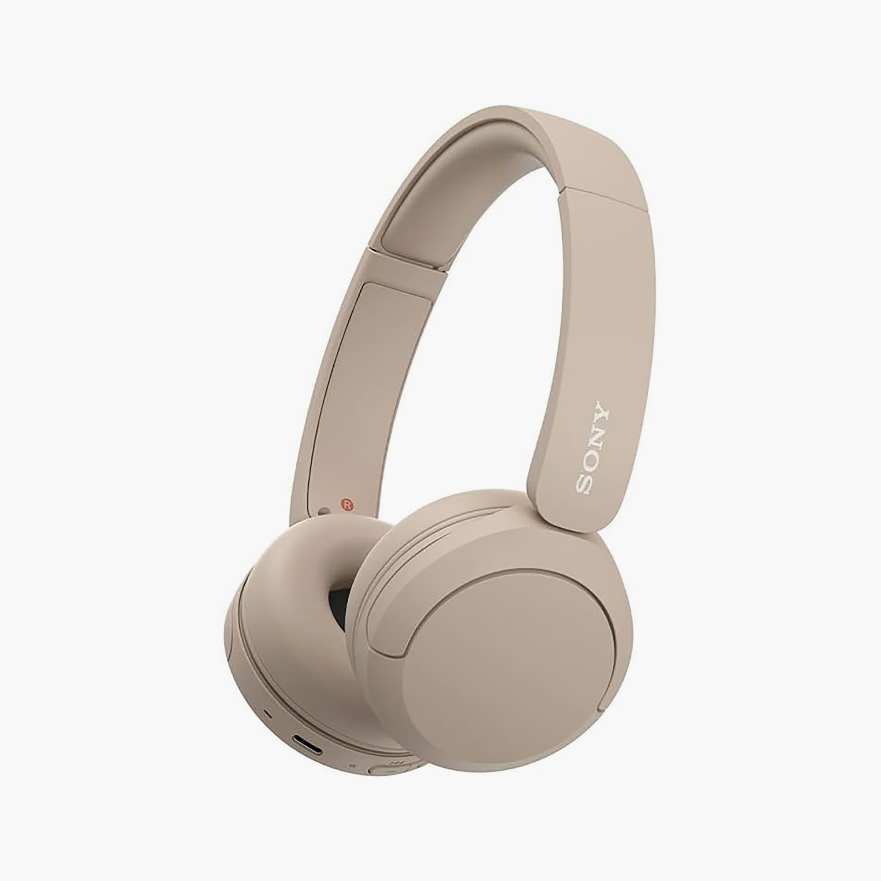 سماعة رأس اللاسلكية فوق الاذن من سوني باللون البيج | WHCH520/C-electronics-headphonesandearphones-image-2