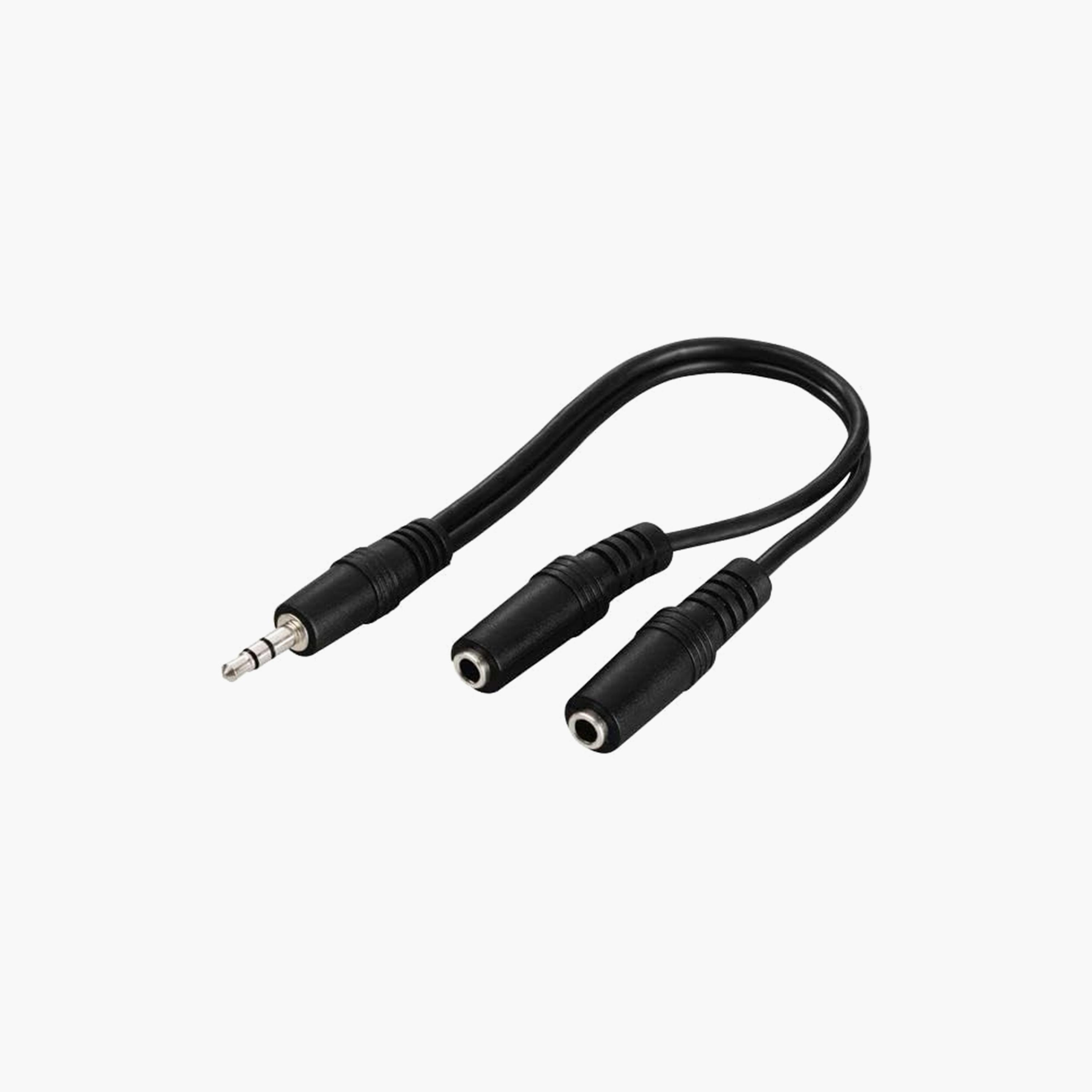 Hama Dual 3.5mm Audio Adapter Cable 0.2m Black-PROMO_EMAX_AE_ADIB_240926-image-2