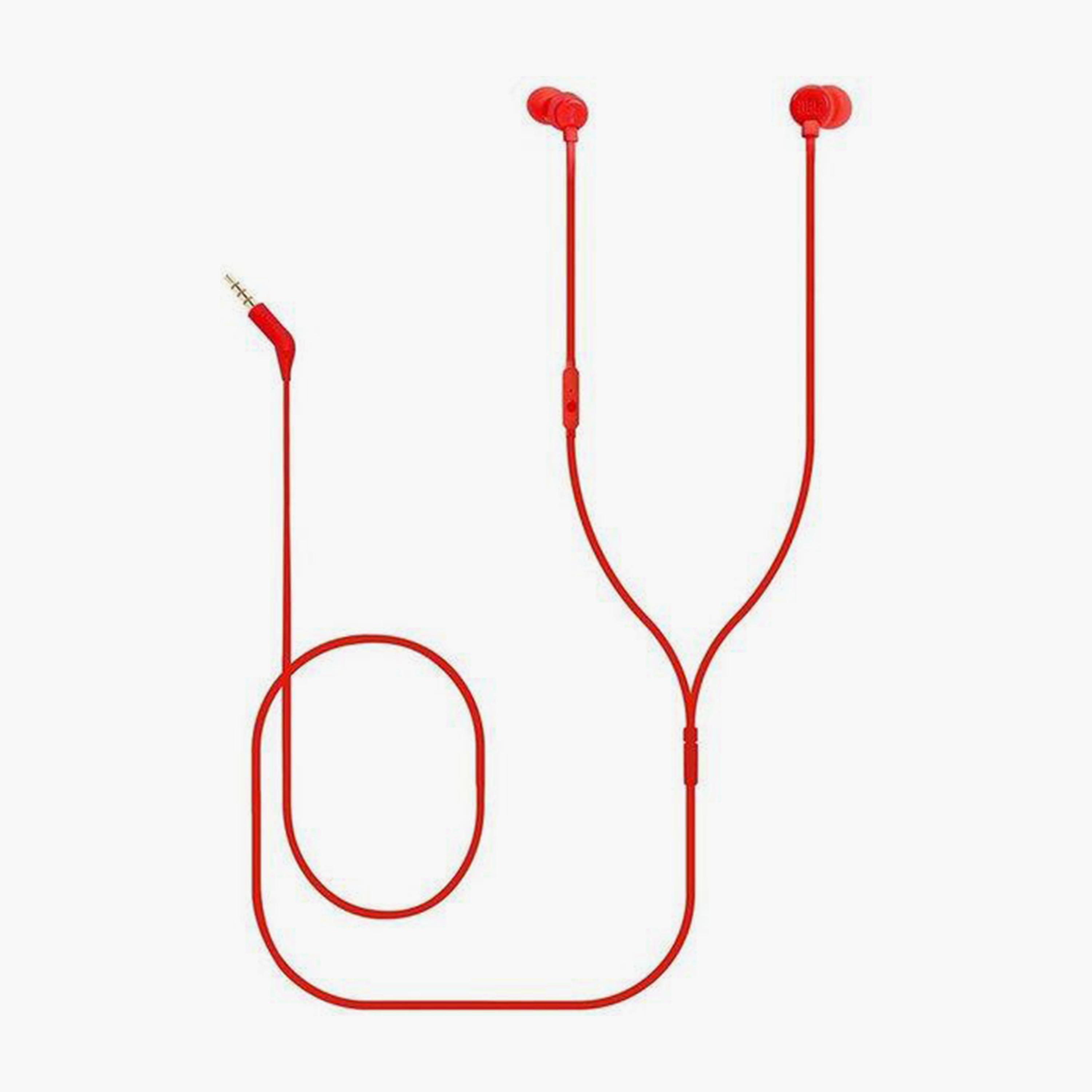 JBL In-Ear Wired Headphone | JBLT110RED-electronics-headphonesandearphones-image-2
