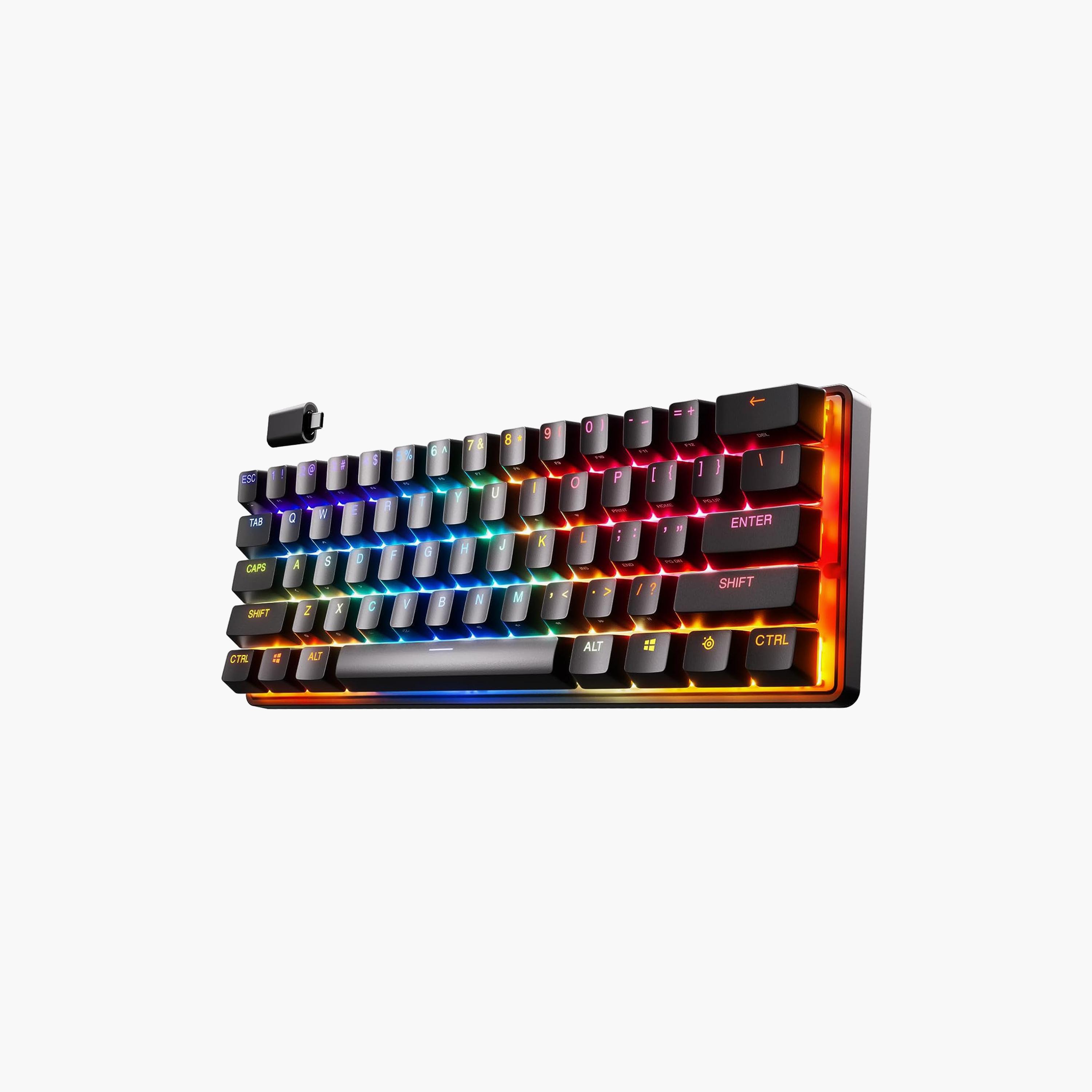 لوحة مفاتيح الألعاب اللاسلكية ذات أبيكس برو ميني من ستيل سيريز | 64842-electronics-gamesandconsoles-image-1