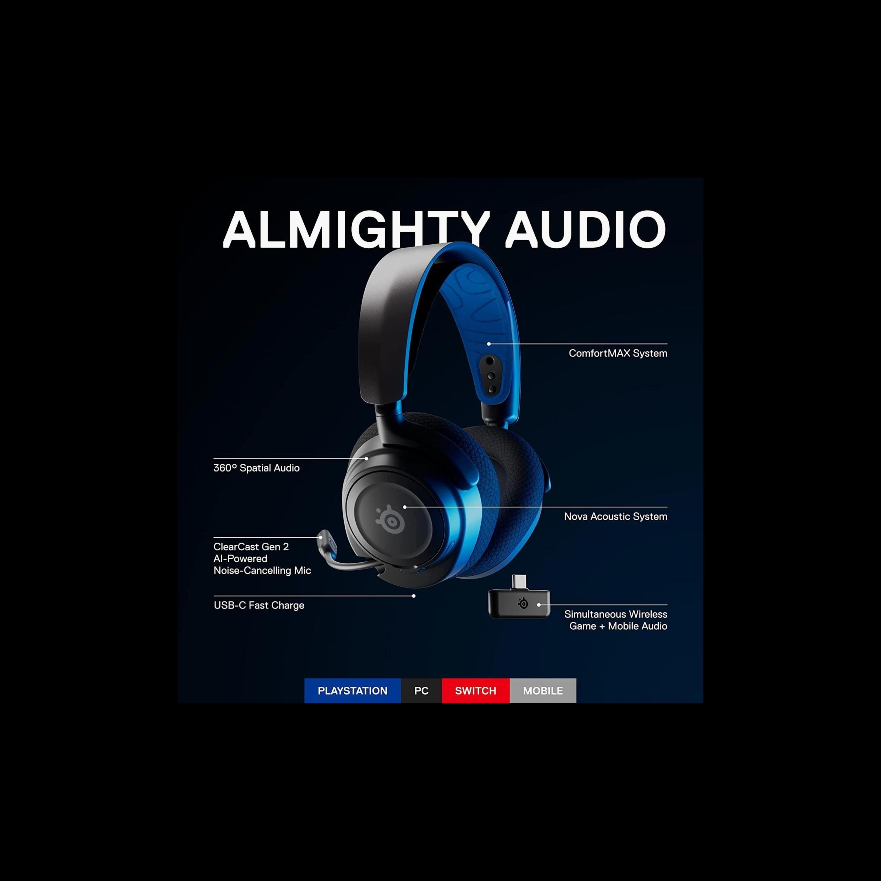 Steelseries 61559 Arctis Nova 7P Wireless Gaming Headphones Black/Blue-electronics-gamesandconsoles-image-2