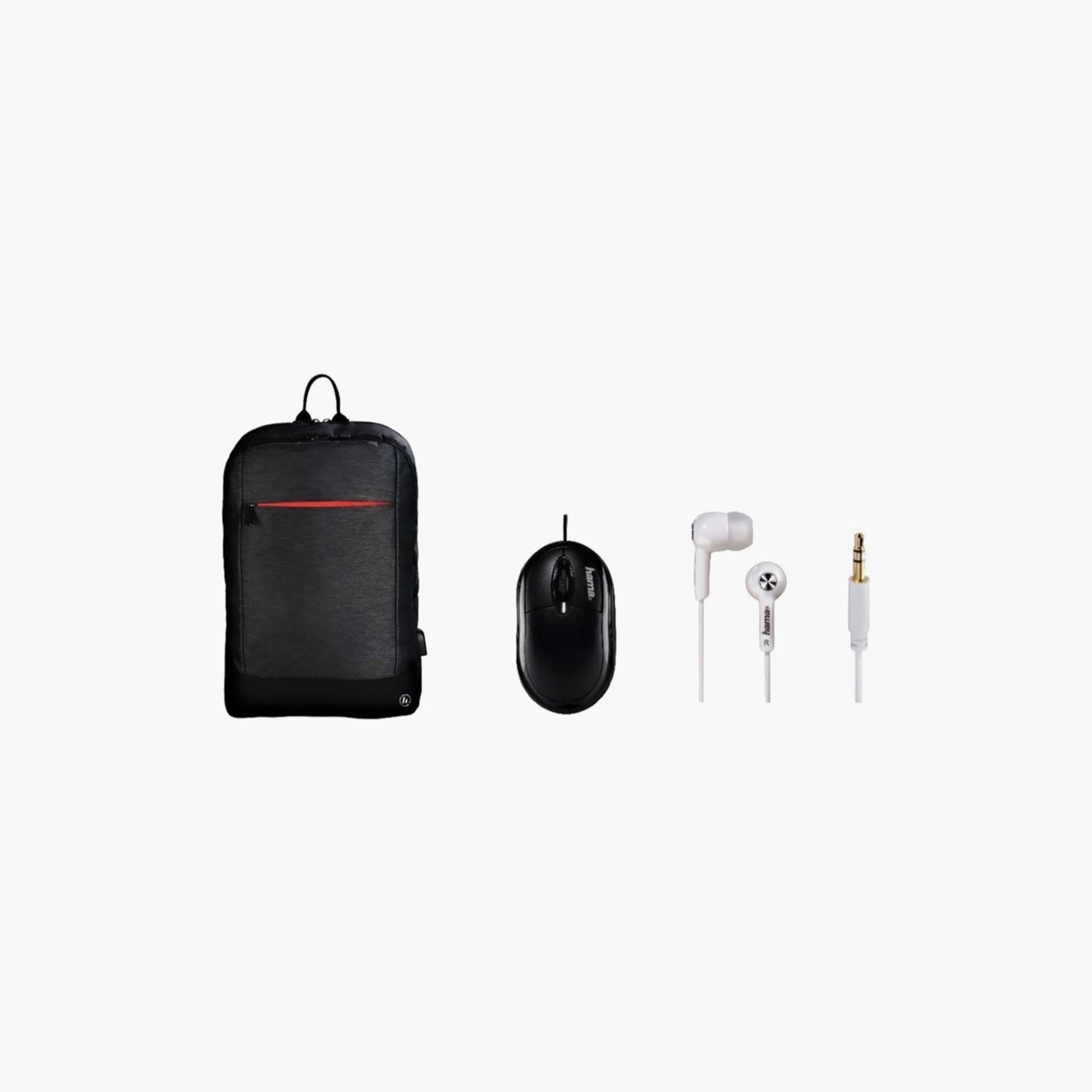 Hama Manchester Backpack Laptop Mouse In Ear Headset Combo 101825B4AM-electronics-accessories-computeraccesories-image-1