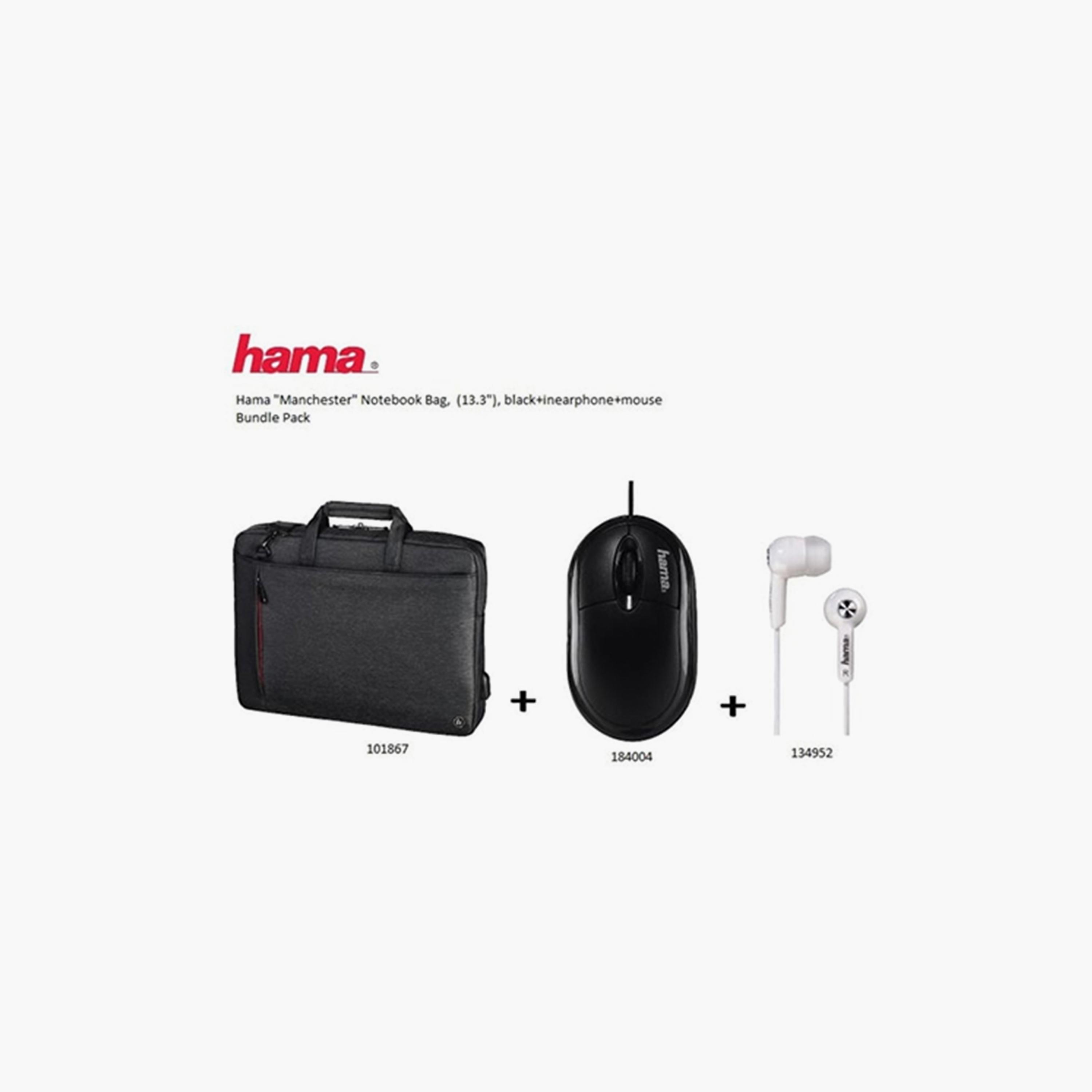 حقيبة لابتوب ماوس مع كومبو سماعة من داخل الأذن من هاما مانشستر 101867B4AM-electronics-accessories-computeraccesories-image-1